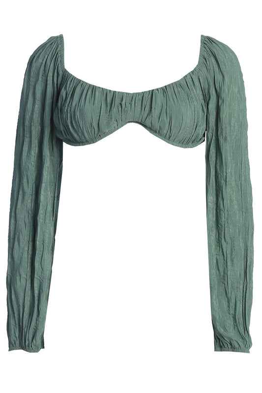 Teal Carey Long Sleeve Top JLUXLABEL
