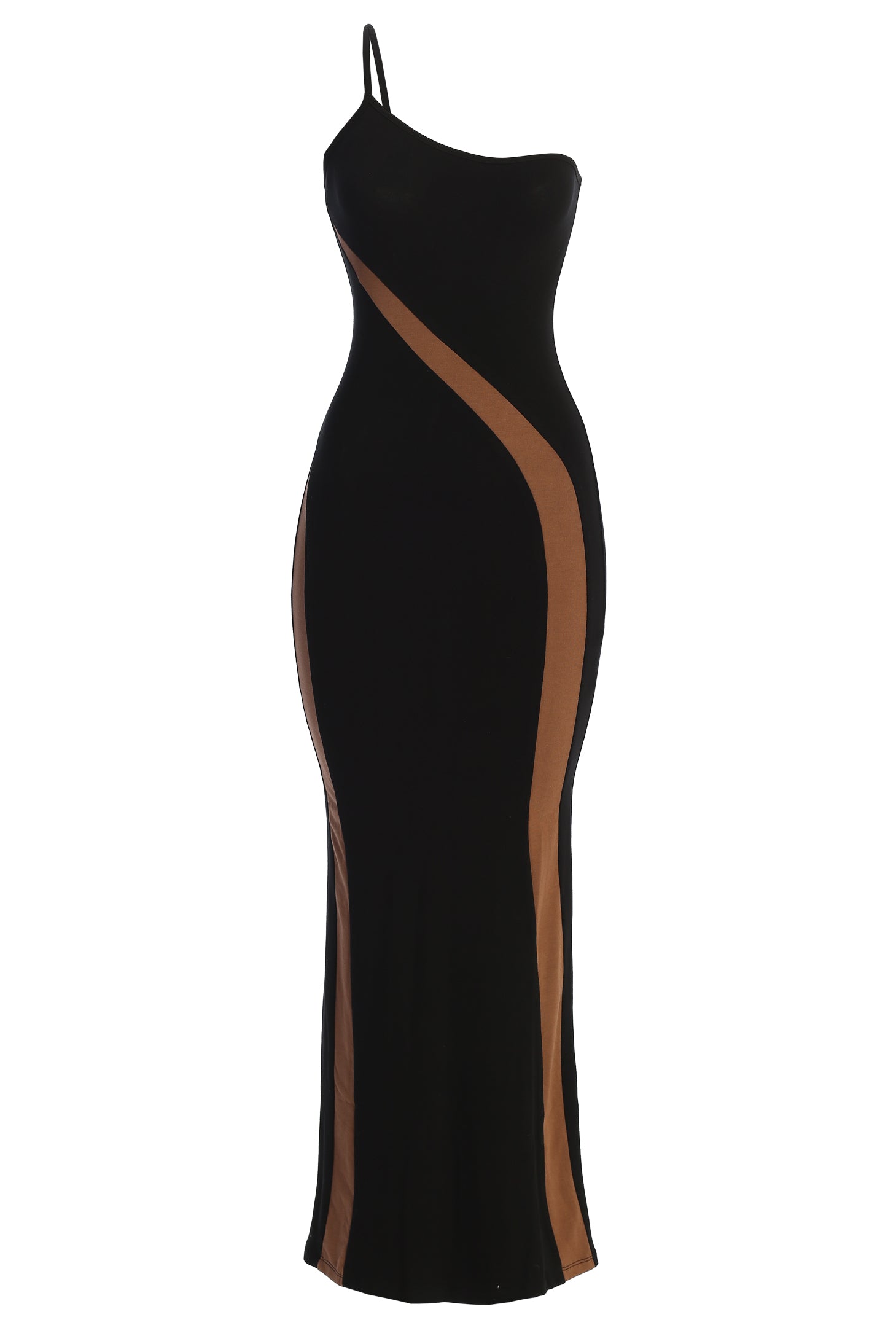 Black Wanderlust One Shoulder Dress JLUXLABEL