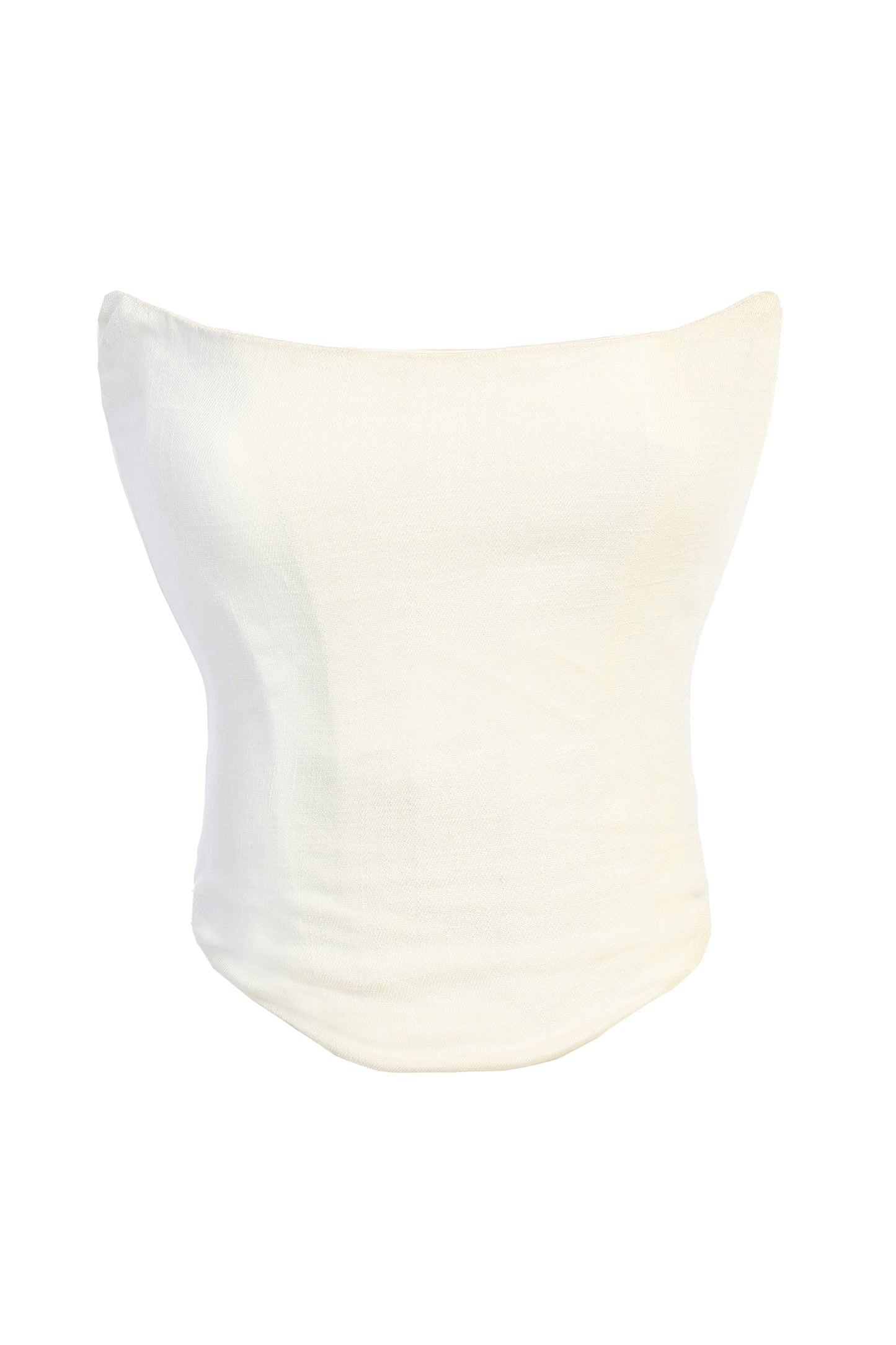 White Fenix Reversible Linen Corset JLUXLABEL