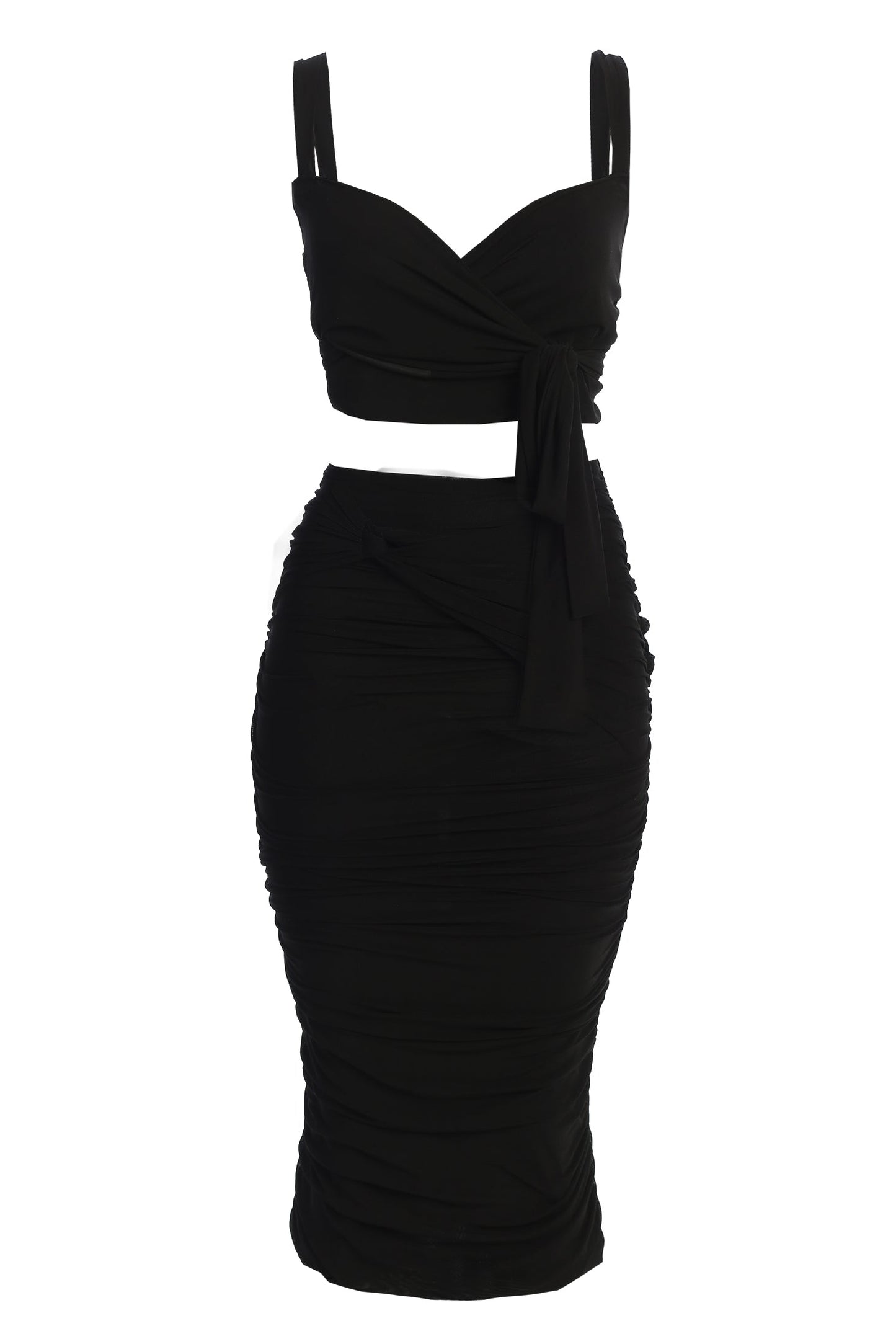 Black Extend Your Stay Skirt Set JLUXLABEL