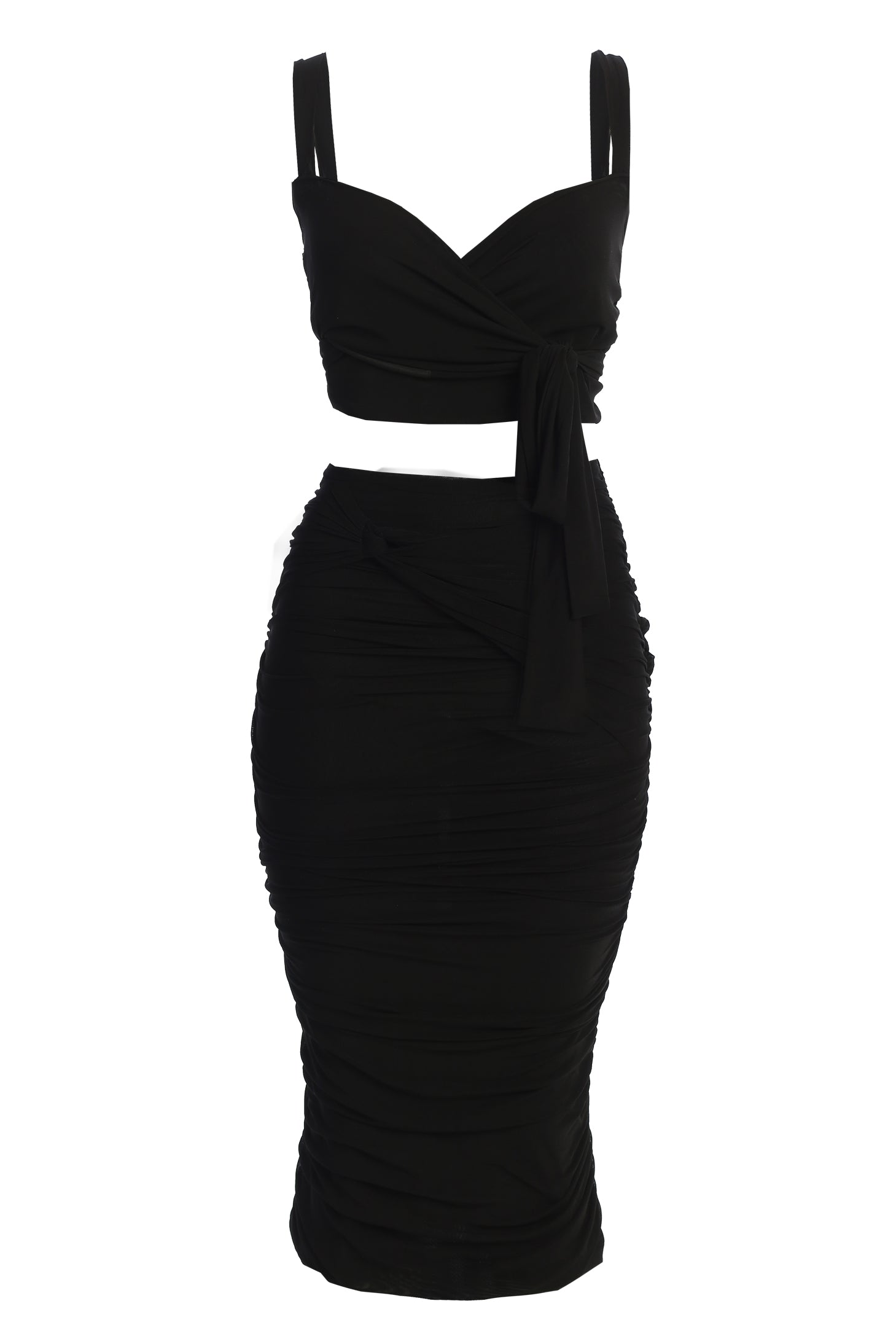 Black Extend Your Stay Skirt Set JLUXLABEL