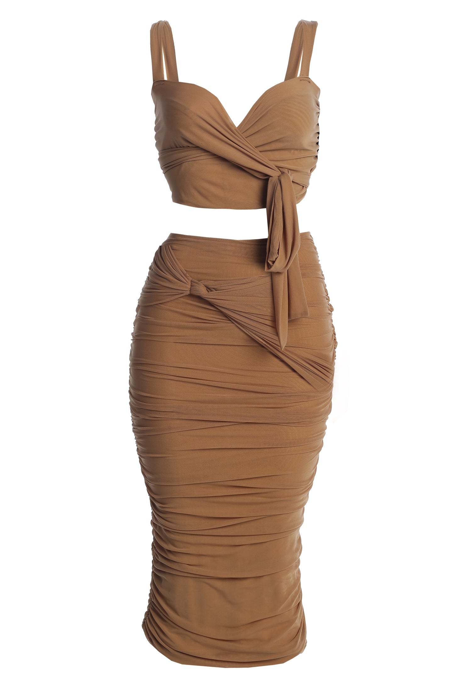 Pecan Extend Your Stay Skirt Set JLUXLABEL