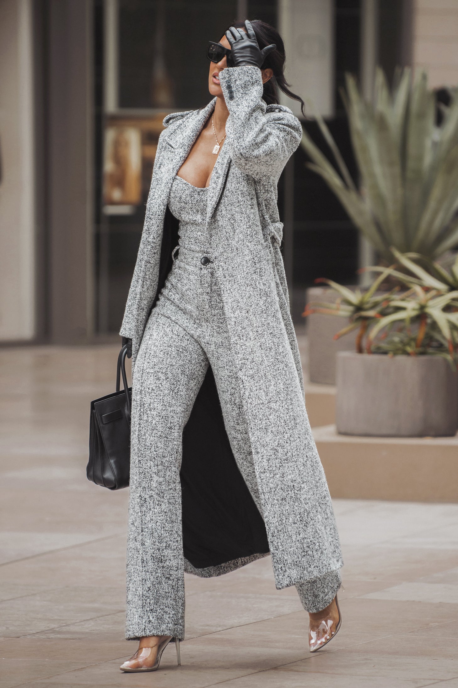 Lt. Grey Stay Sharp Tweed Trouser JLUXLABEL