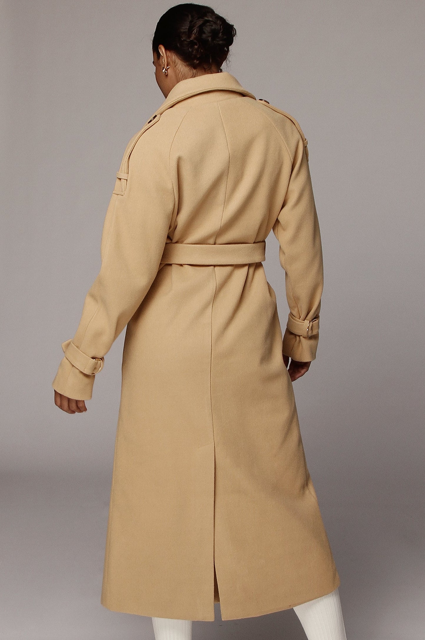 Camel Beverly Trench Coat NEWFASHIONEDGE
