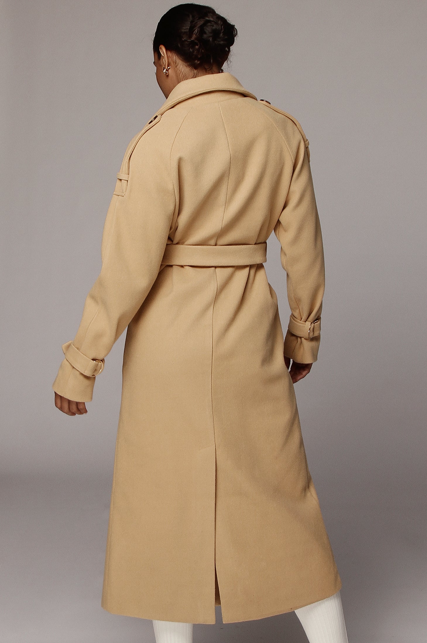 Camel Beverly Trench Coat NEWFASHIONEDGE