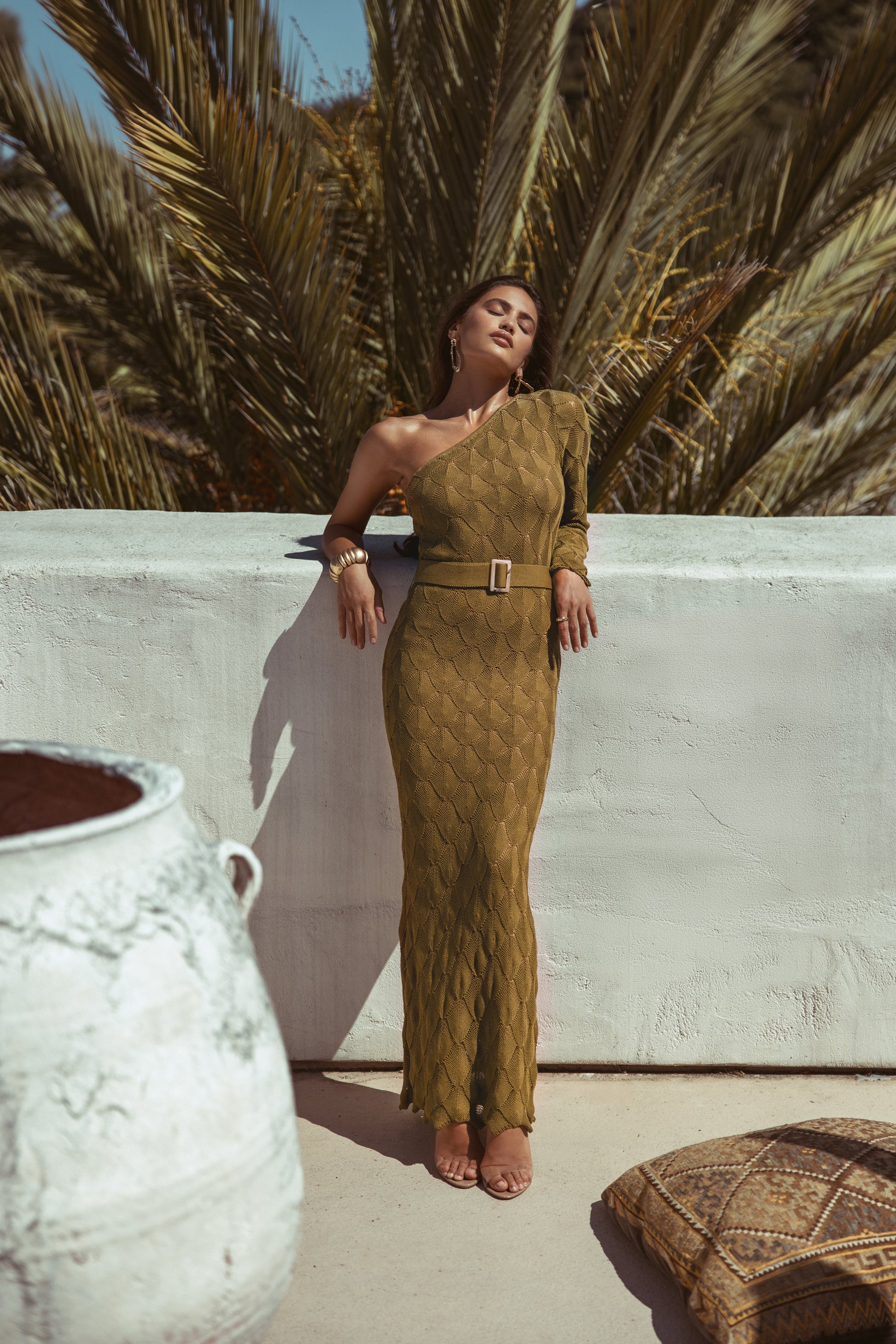 Olive La Costa One Shoulder Dress JLUXLABEL