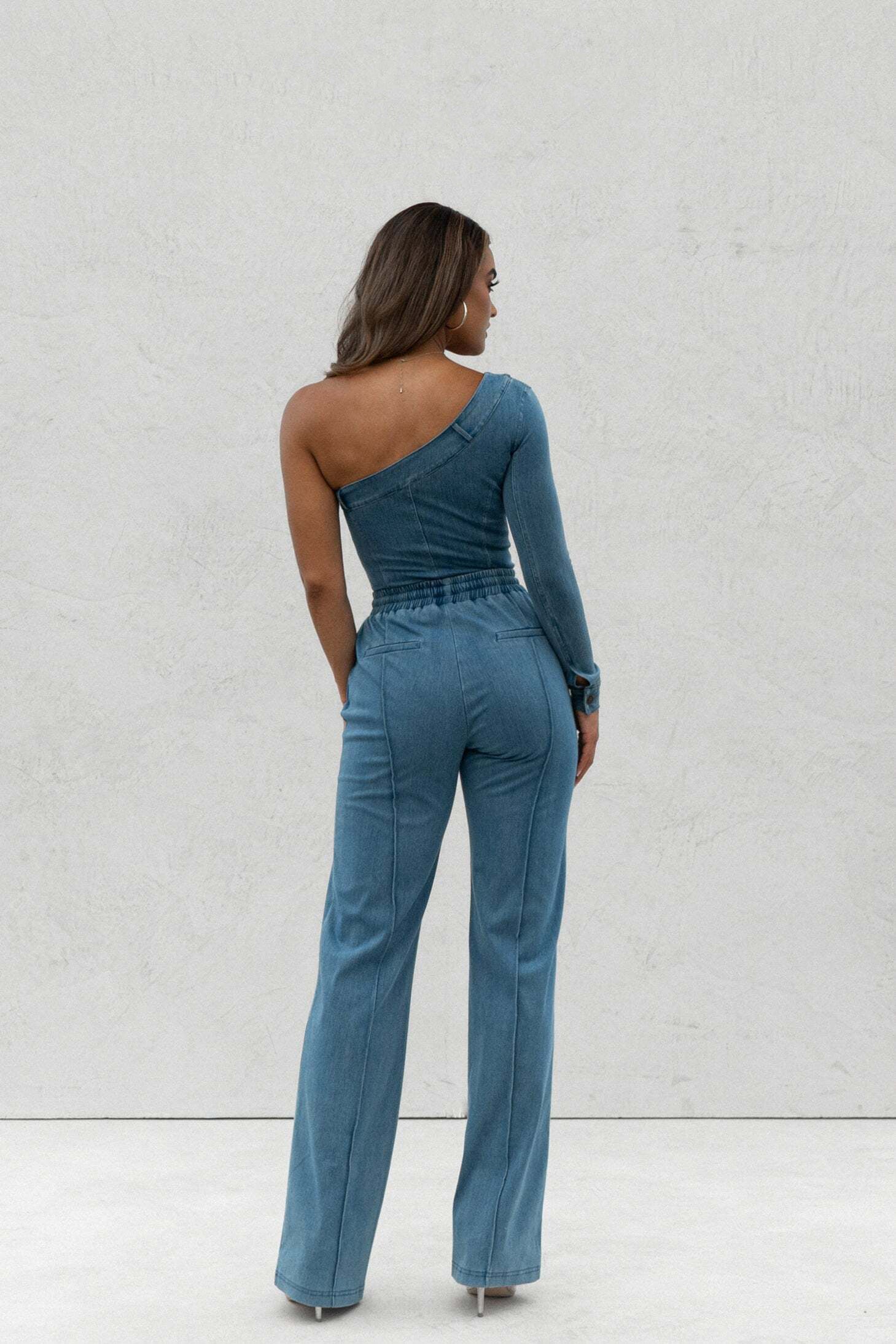 Medium Wash Button Me Up Bodysuit JLUXLABEL