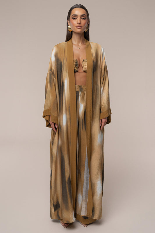 Brown Desert Oasis Duster JLUXLABEL
