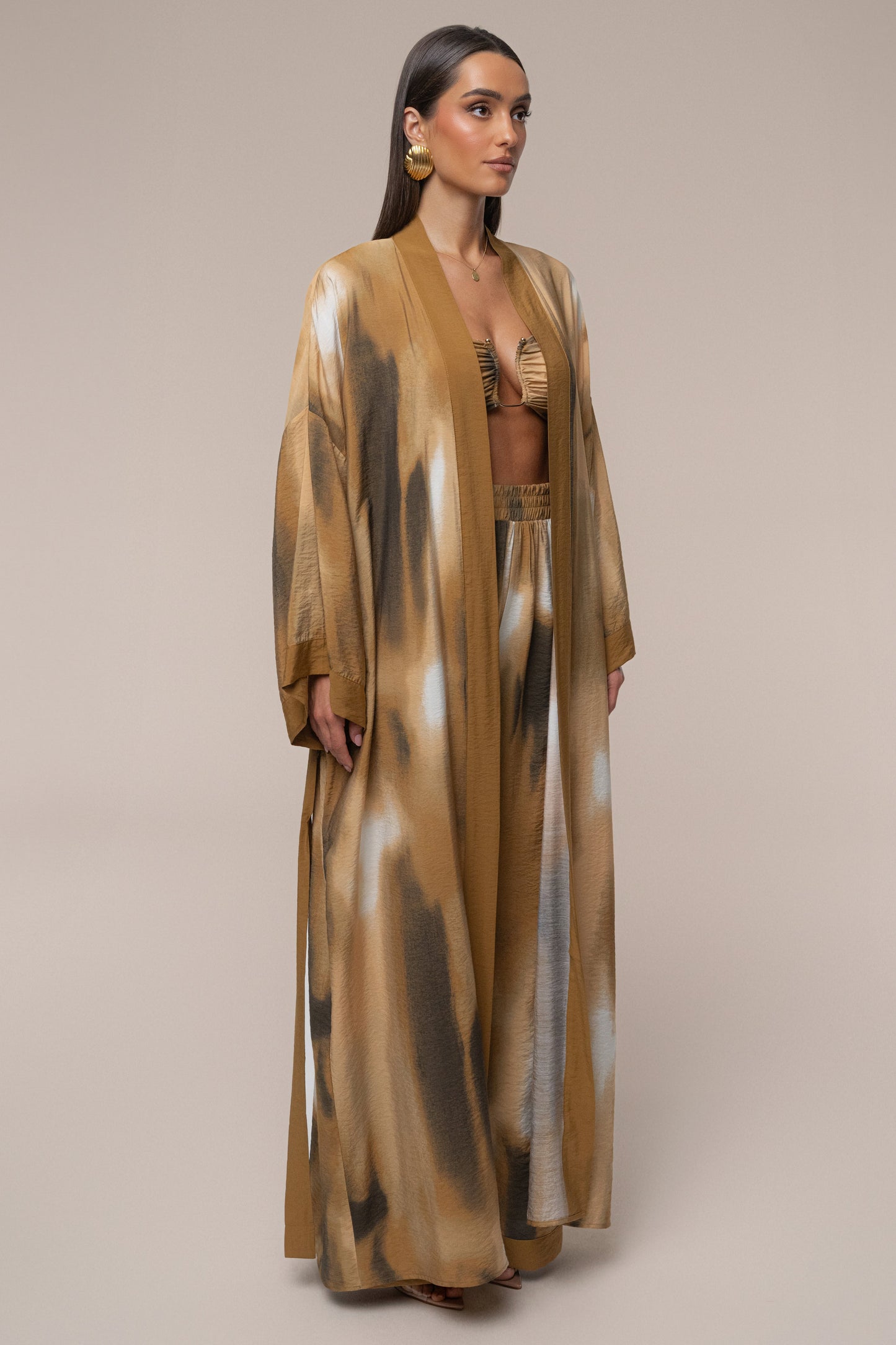 Brown Desert Oasis Duster JLUXLABEL
