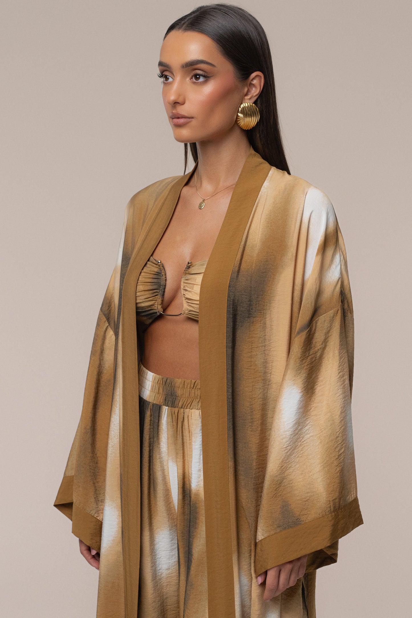 Brown Desert Oasis Duster JLUXLABEL
