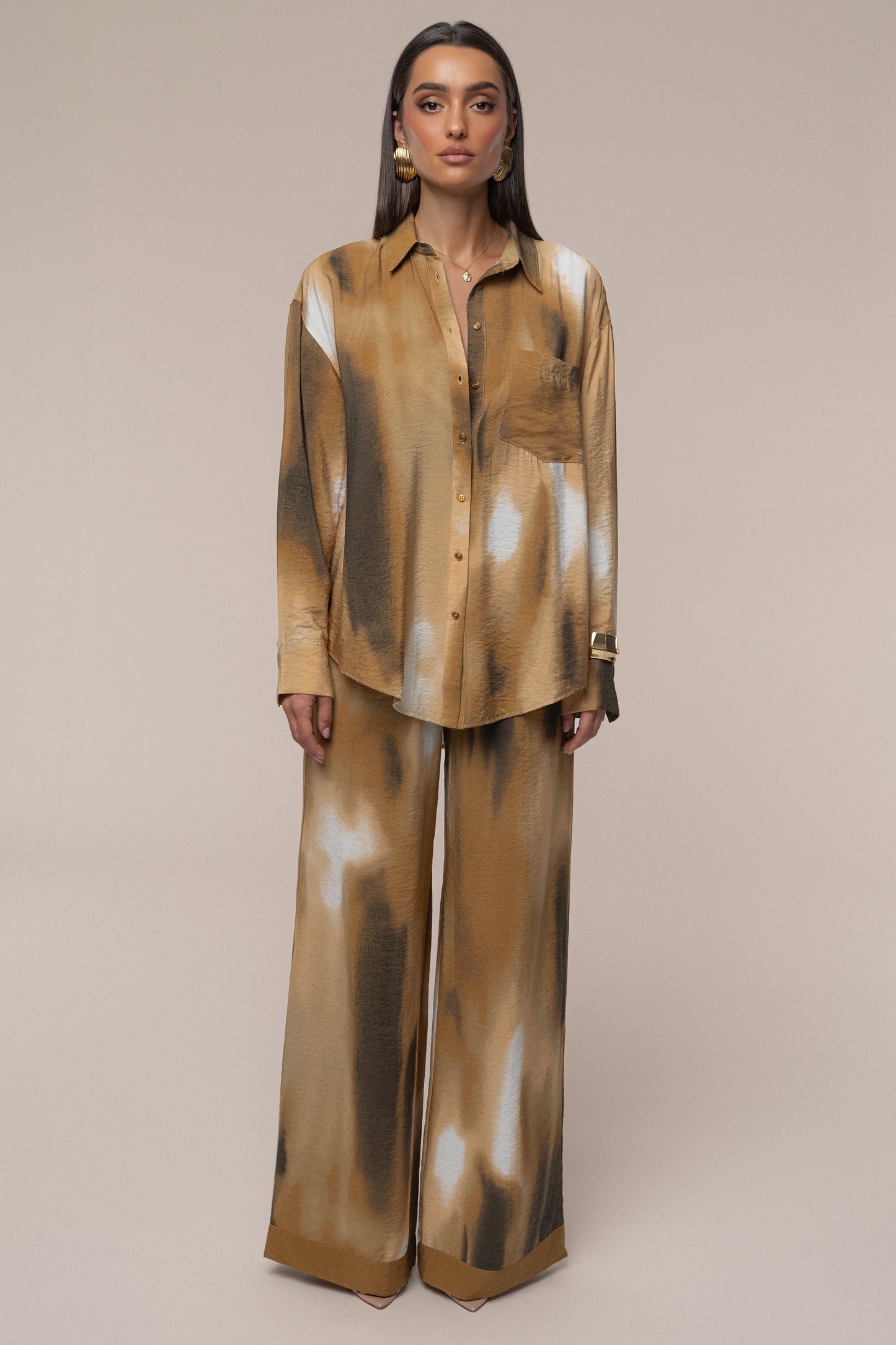 Brown Celestial Sands Pant JLUXLABEL