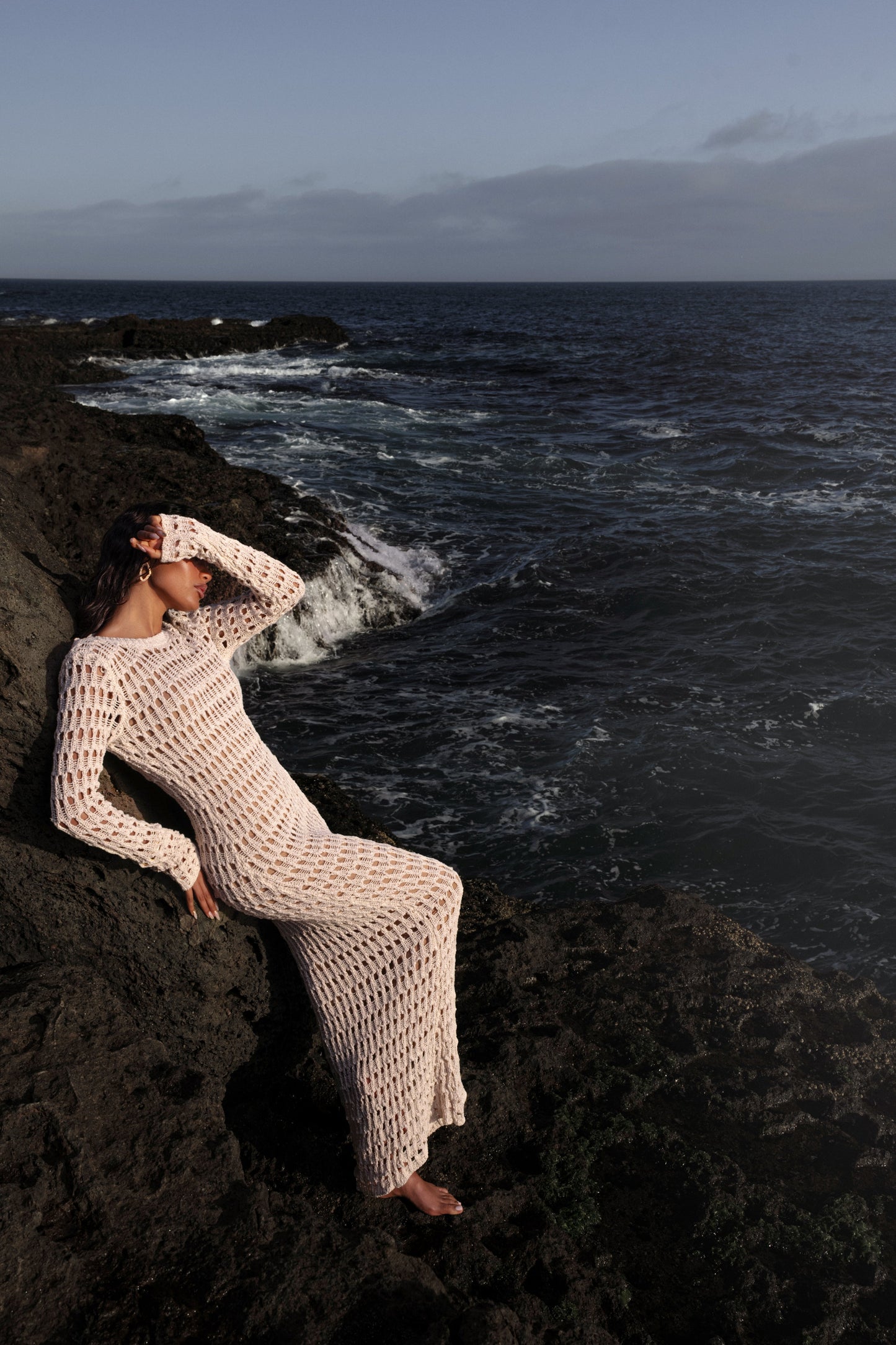 Milk Serene Wonders Crochet Dress JLUXLABEL