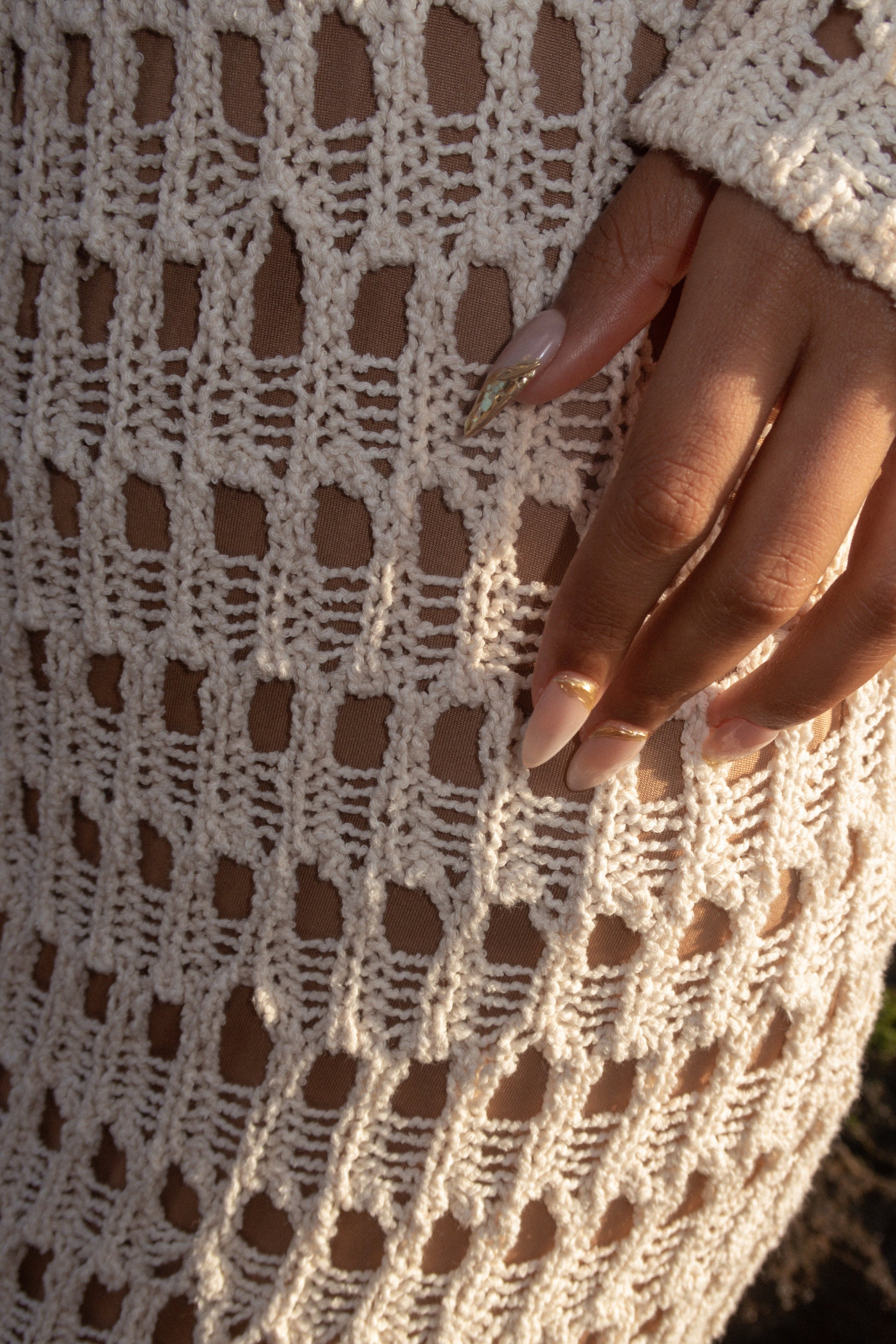 Milk Serene Wonders Crochet Dress JLUXLABEL