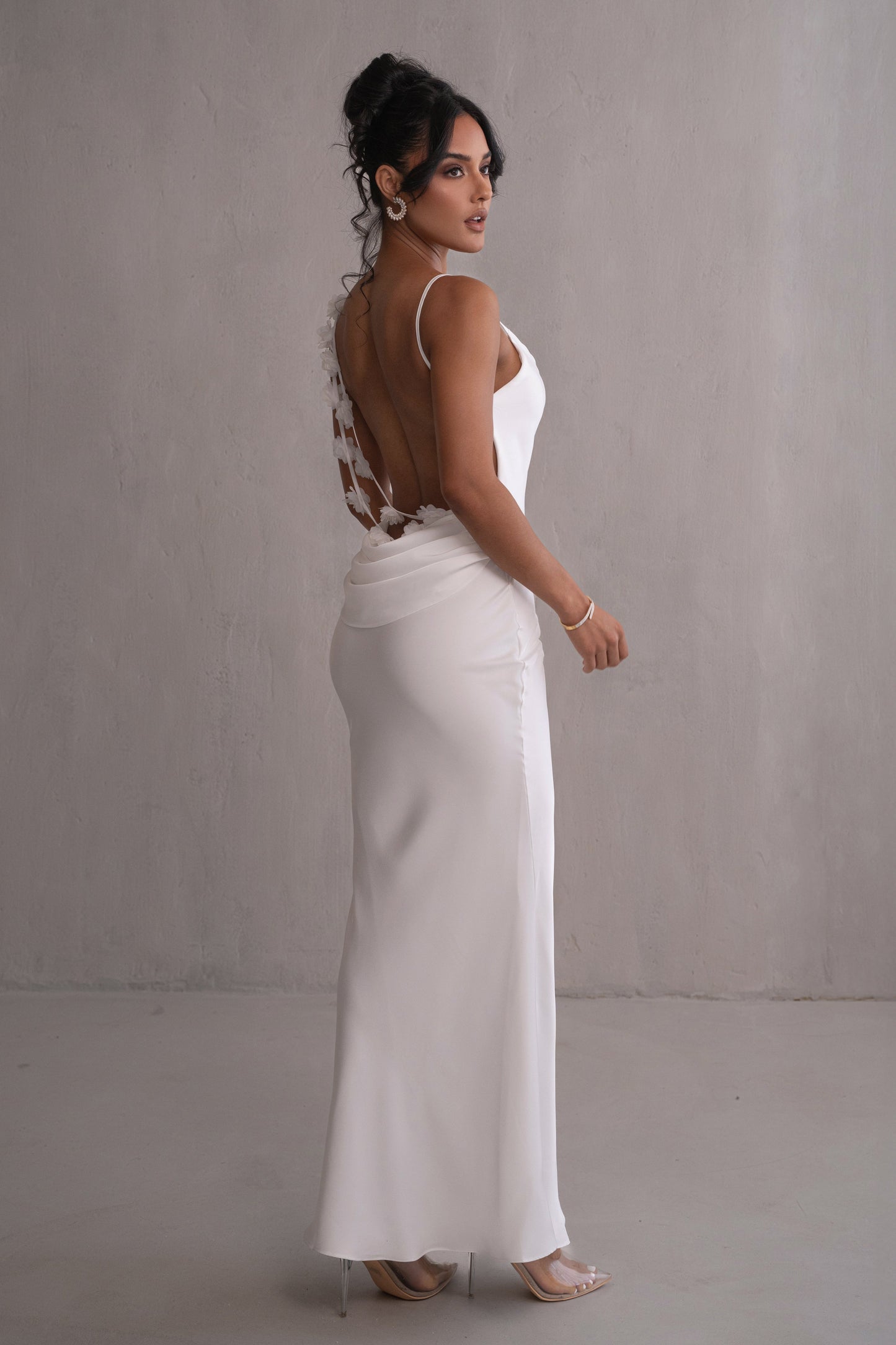 PRE-ORDER Ivory Down The Aisle Satin Gown