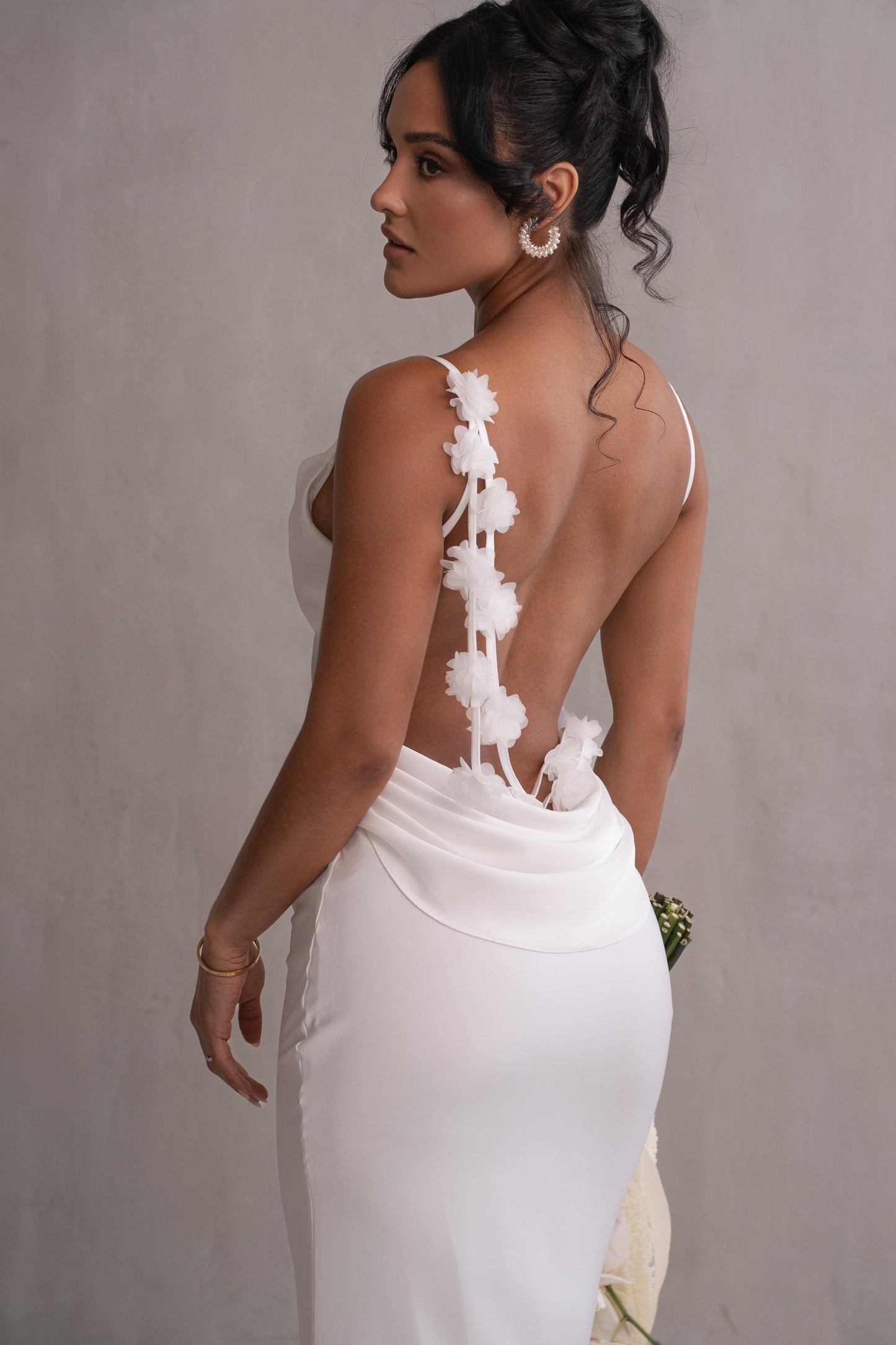 PRE-ORDER Ivory Down The Aisle Satin Gown