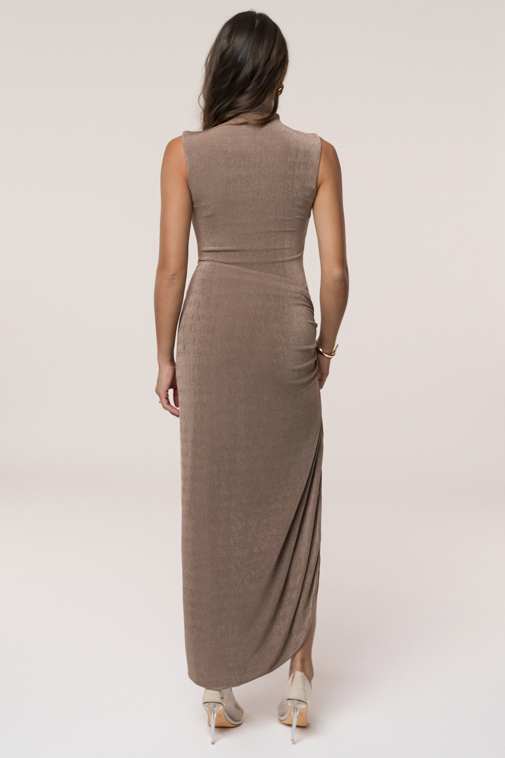 Mocha Aubree Midi Dress JLUXLABEL