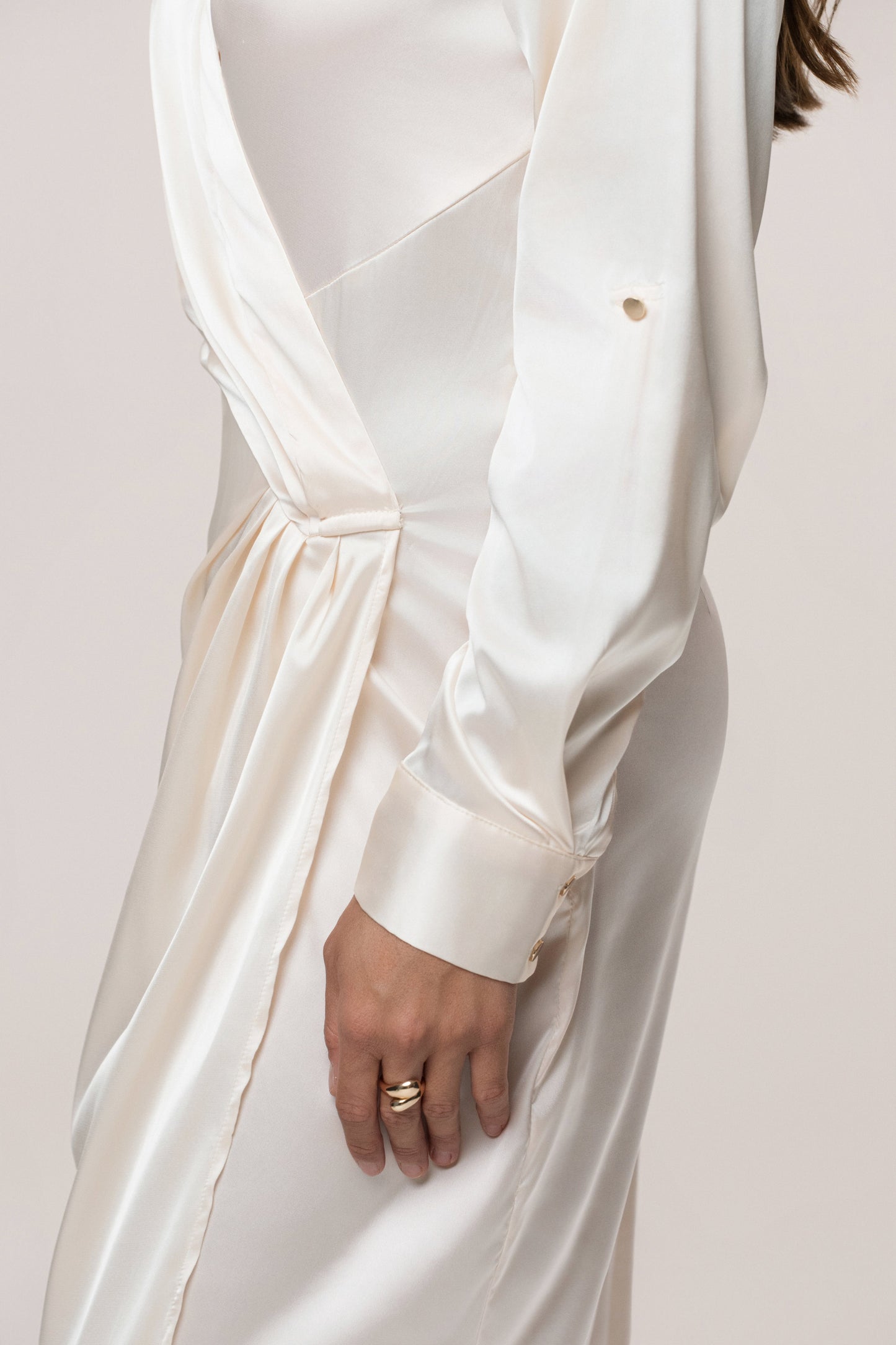 White Arabella Satin Maxi Dress JLUXLABEL