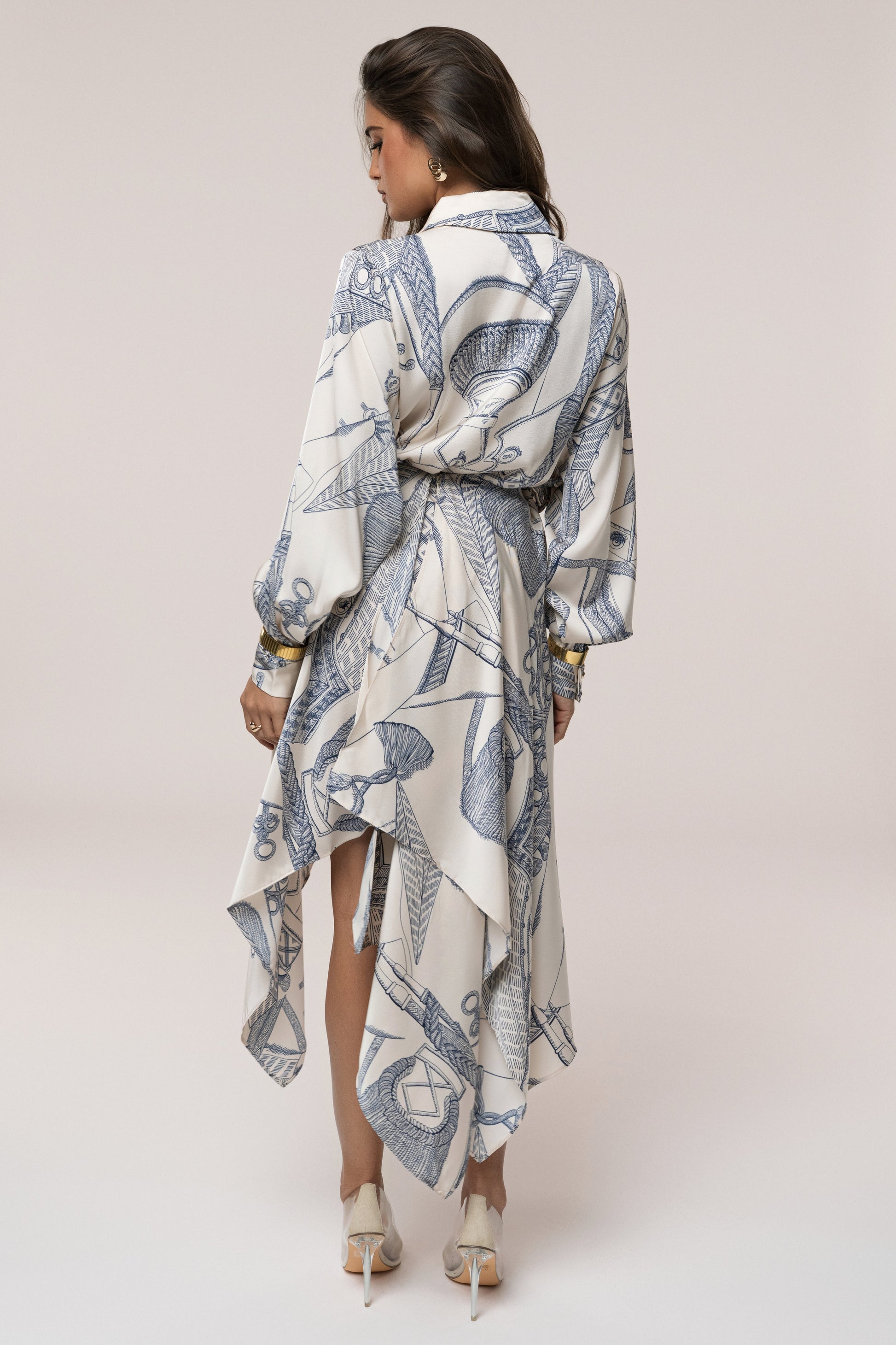 PRE-ORDER Ivory Print Ameena Print Skirt Set NEWFASHIONEDGE