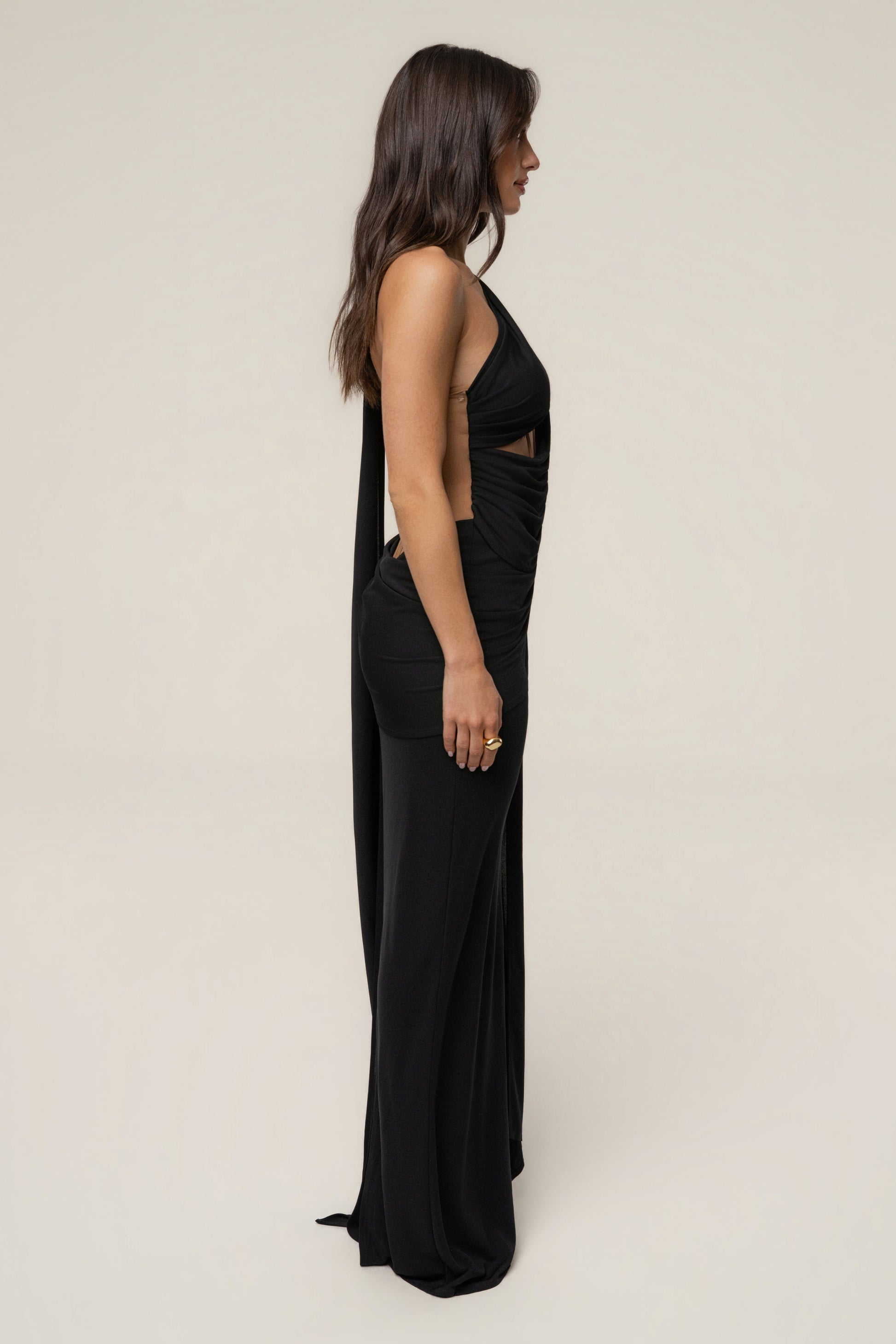 Black Empress of Hearts Maxi Gown JLUXLABEL