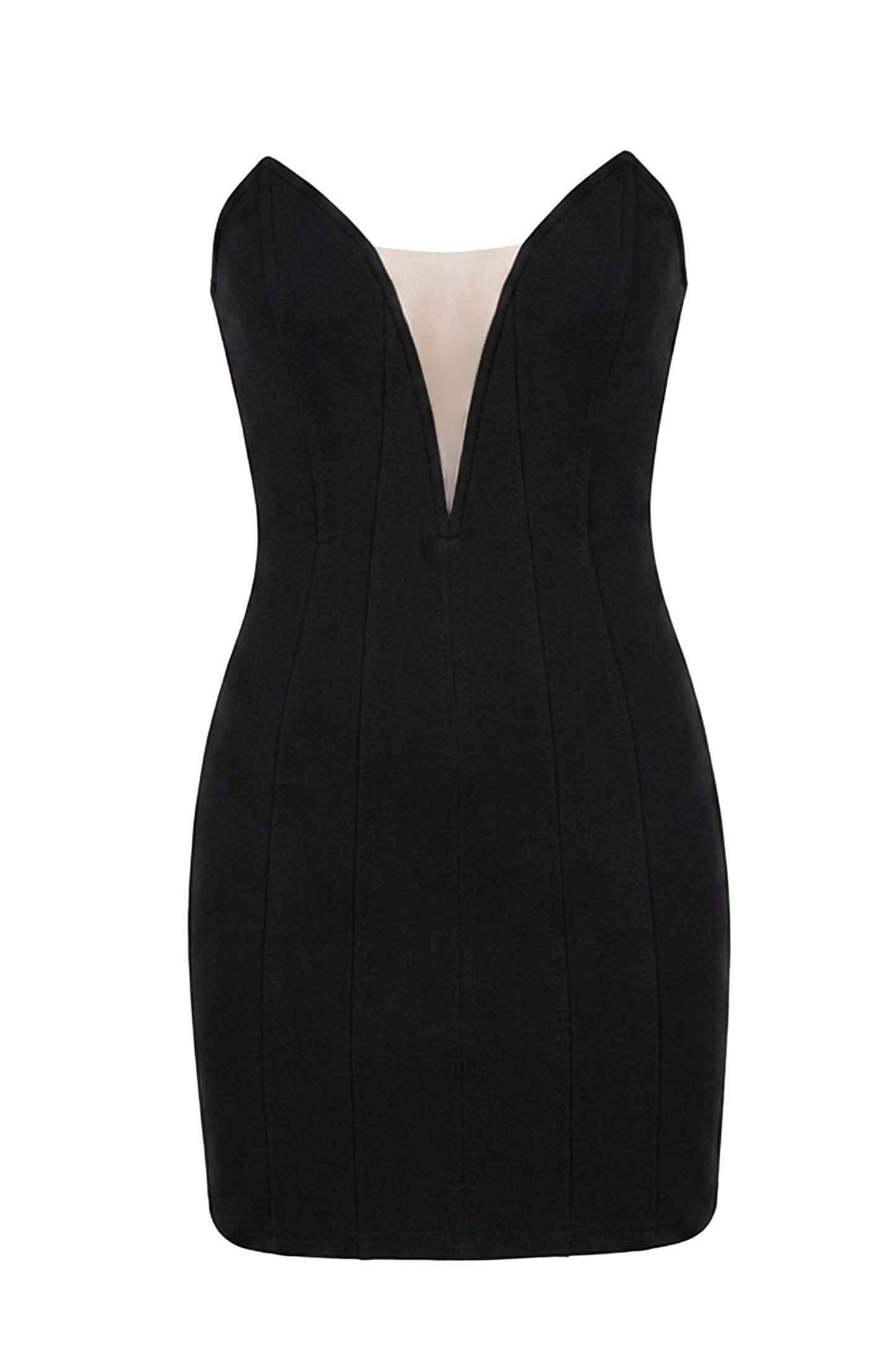 Black Gilded Radiance Mini Dress JLUXLABEL