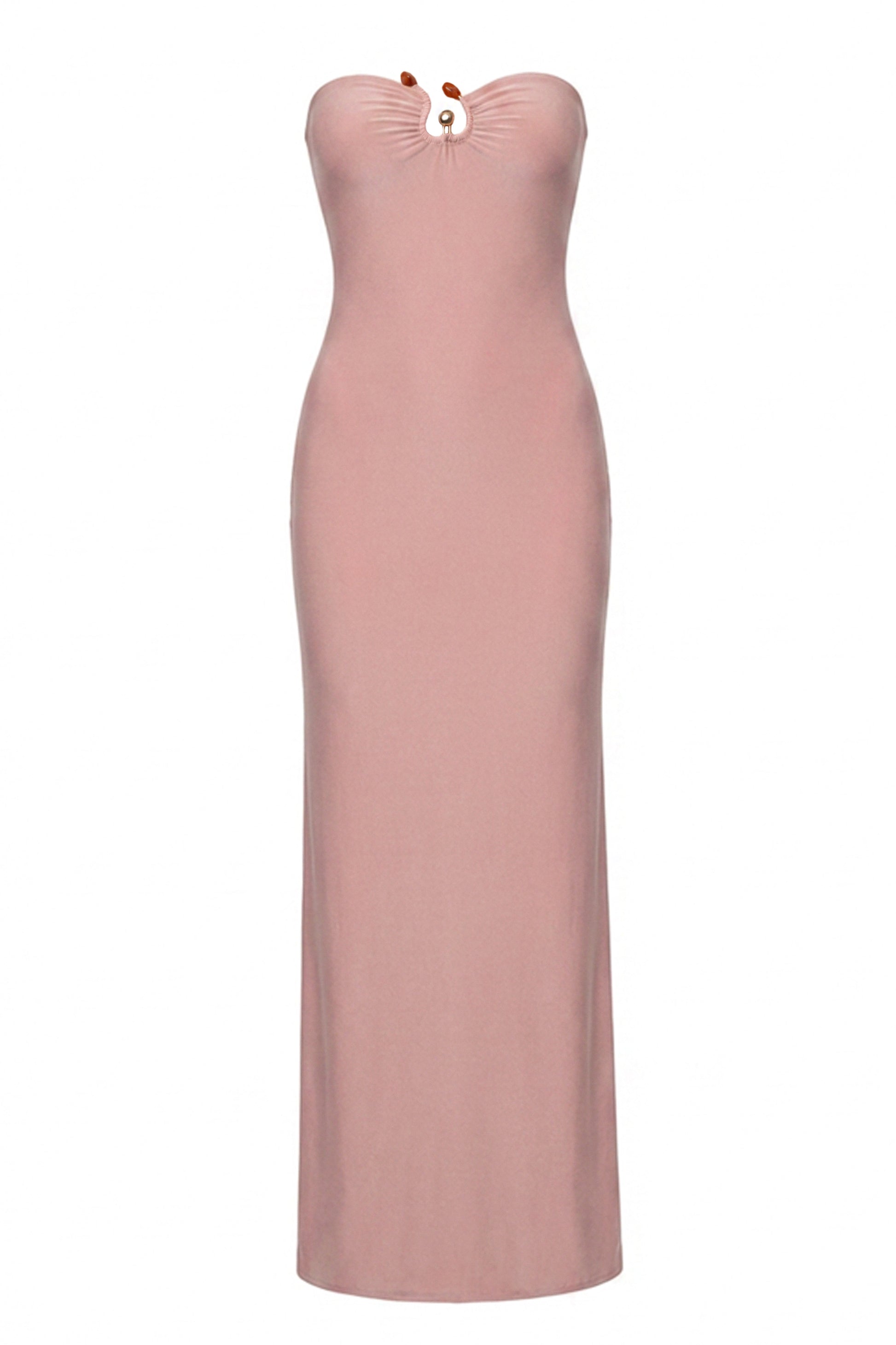 Dusty Rose Drift Serenity Maxi Dress JLUXLABEL