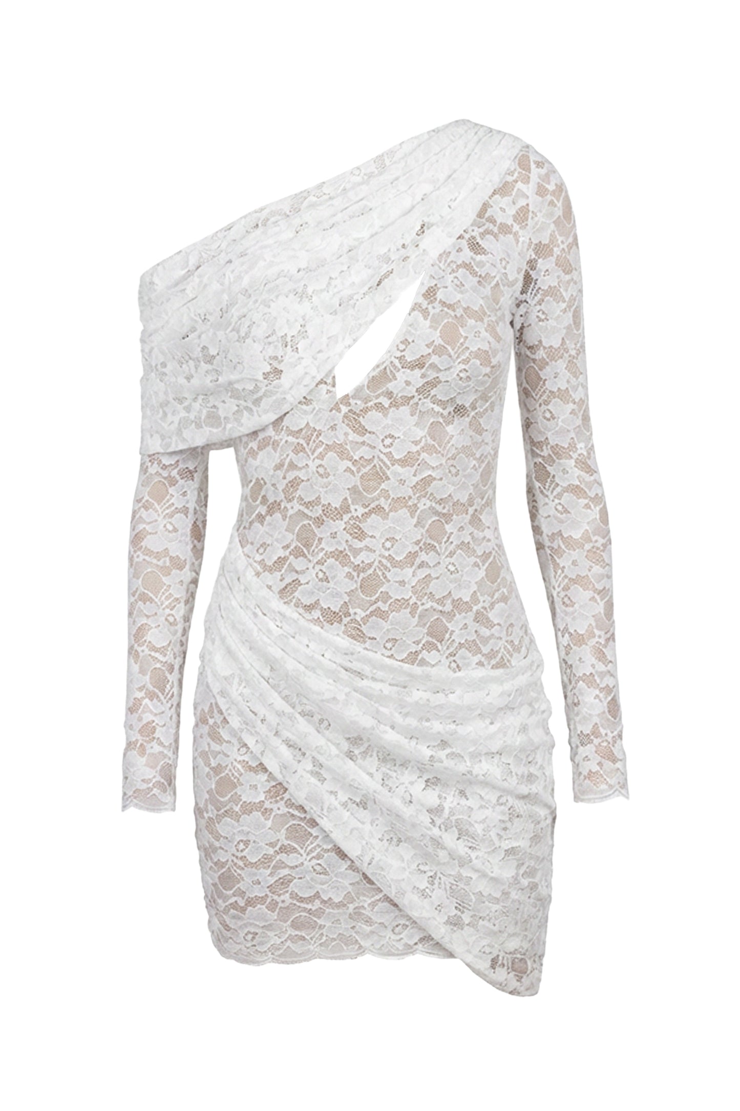 White Midnight Romance Lace Dress JLUXLABEL
