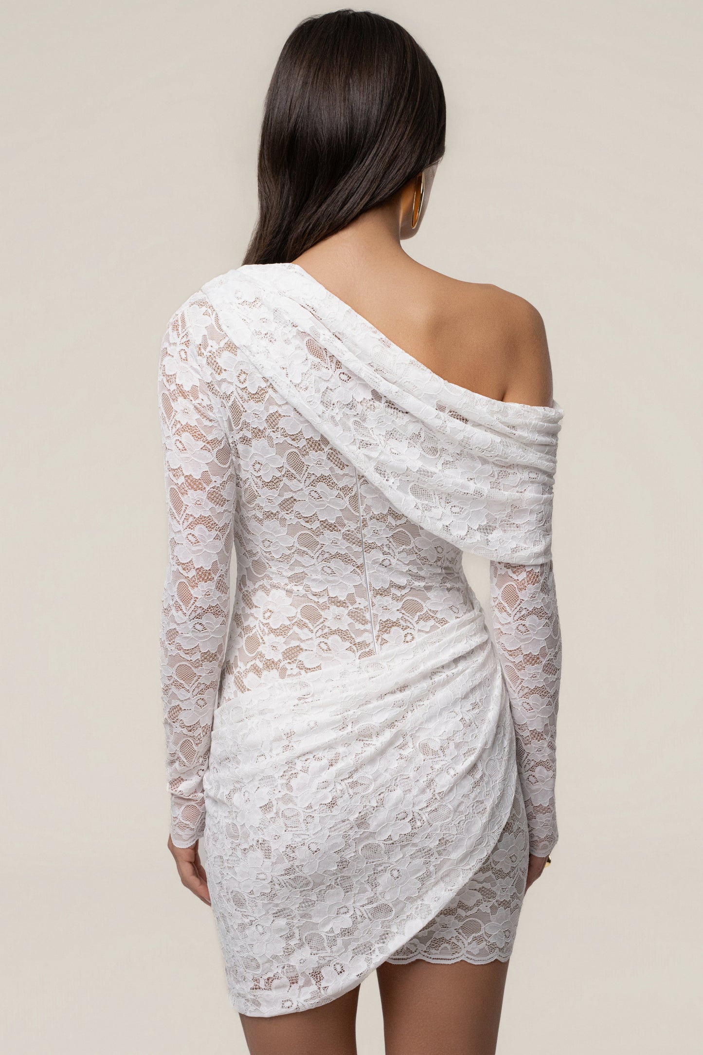 White Midnight Romance Lace Dress JLUXLABEL