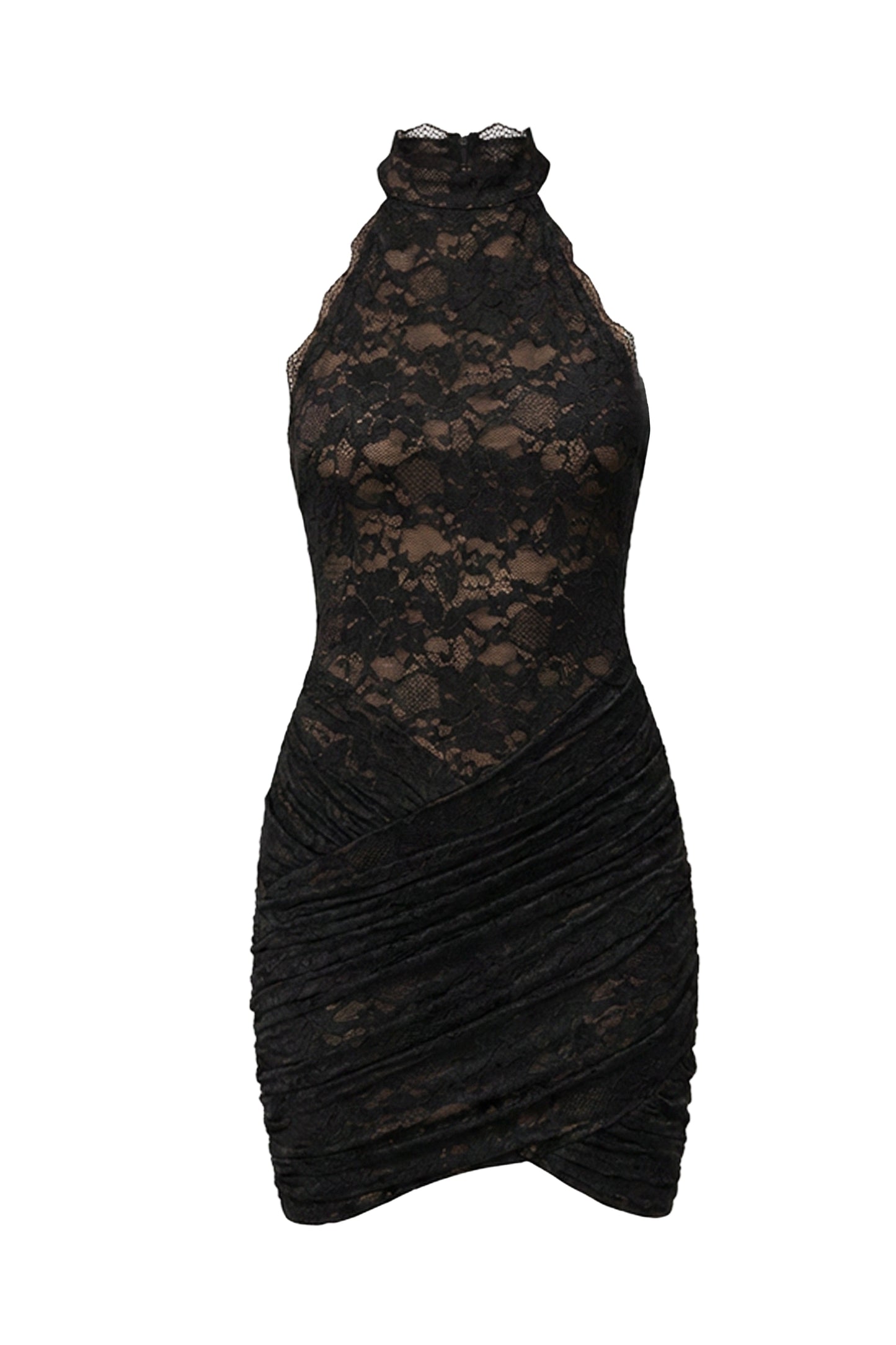 Black Lace Affair Mini Dress JLUXLABEL