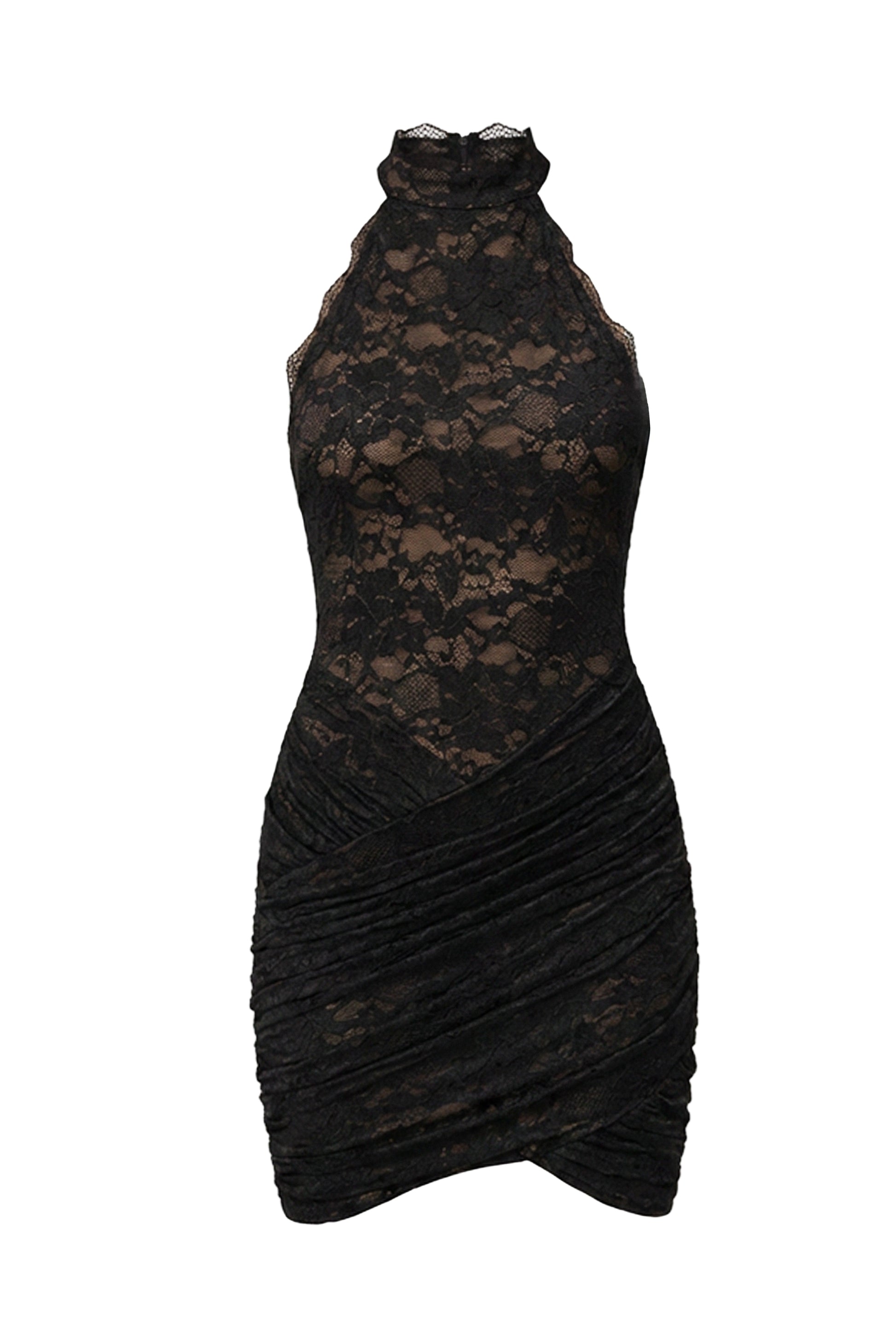 Black Lace Affair Mini Dress JLUXLABEL