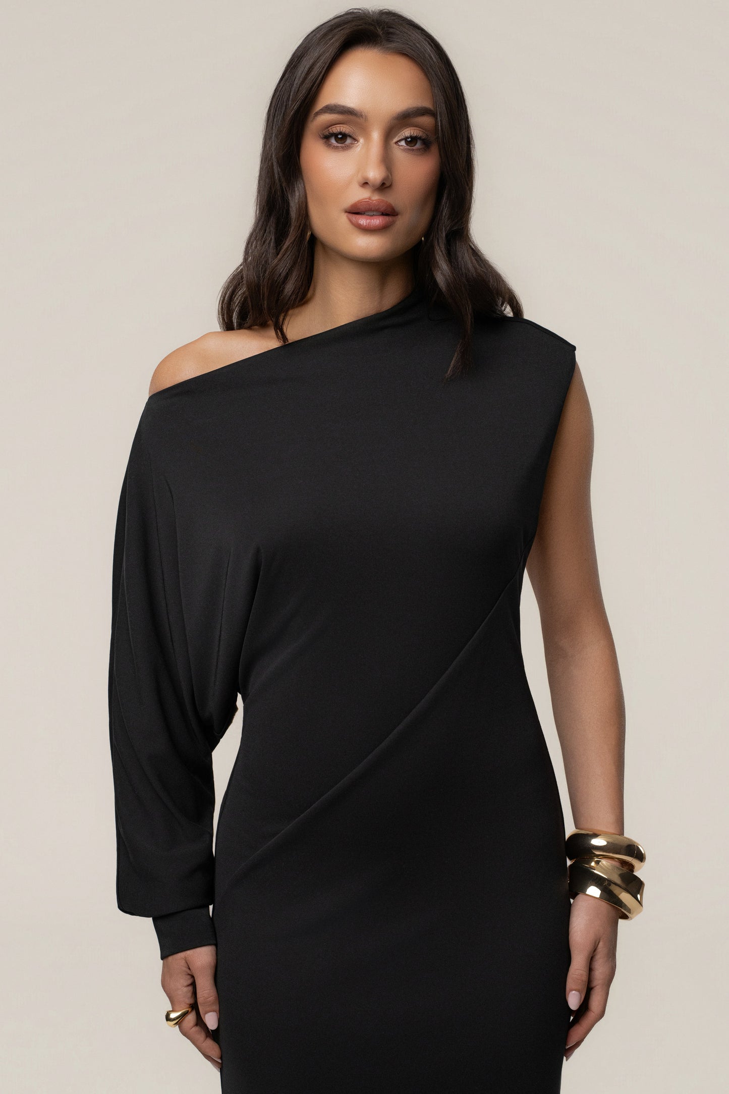 Black Winter Jewel Maxi Dress JLUXLABEL