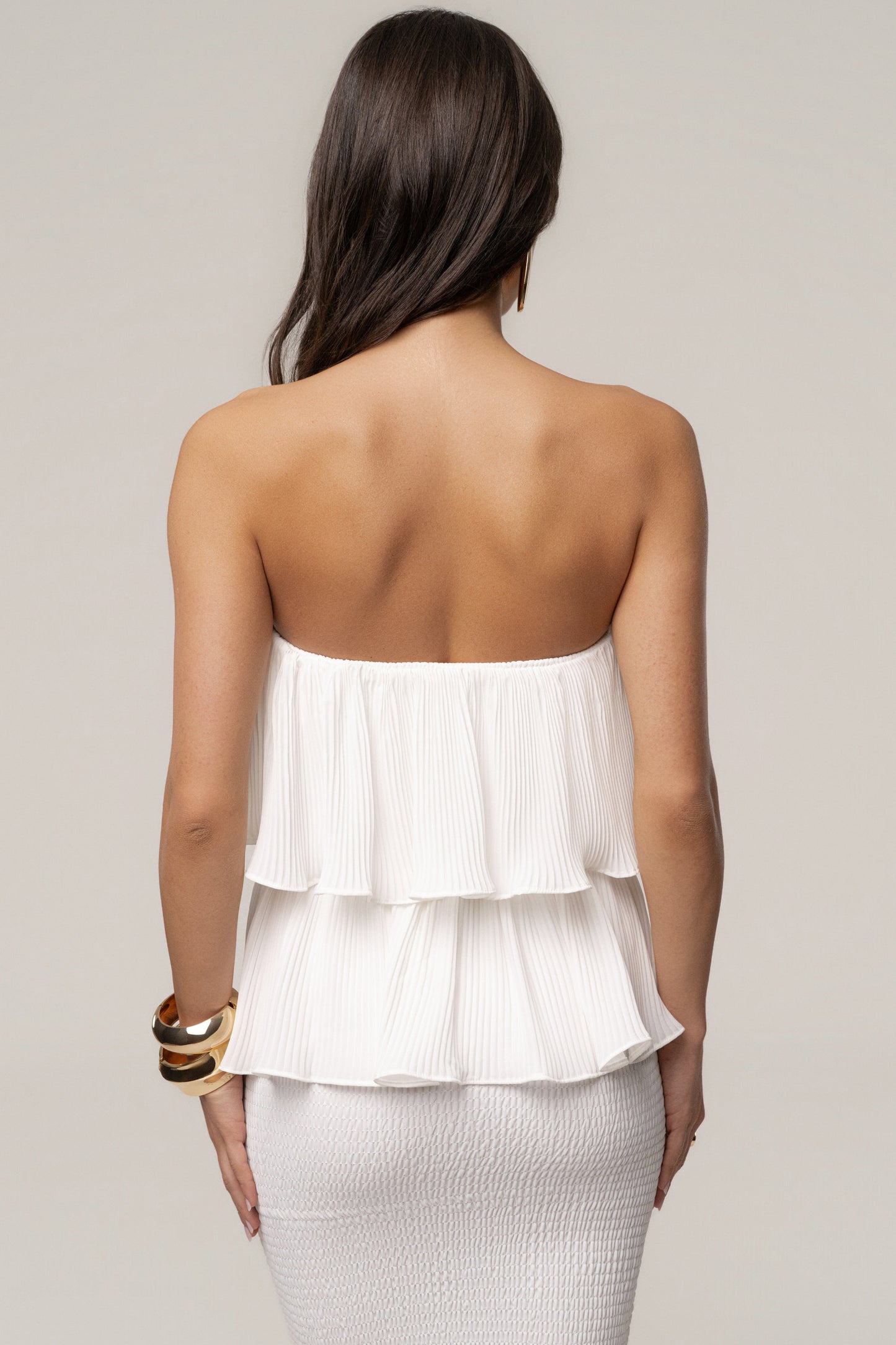 Ivory Casa Blanca Ruffle Dress JLUXLABEL