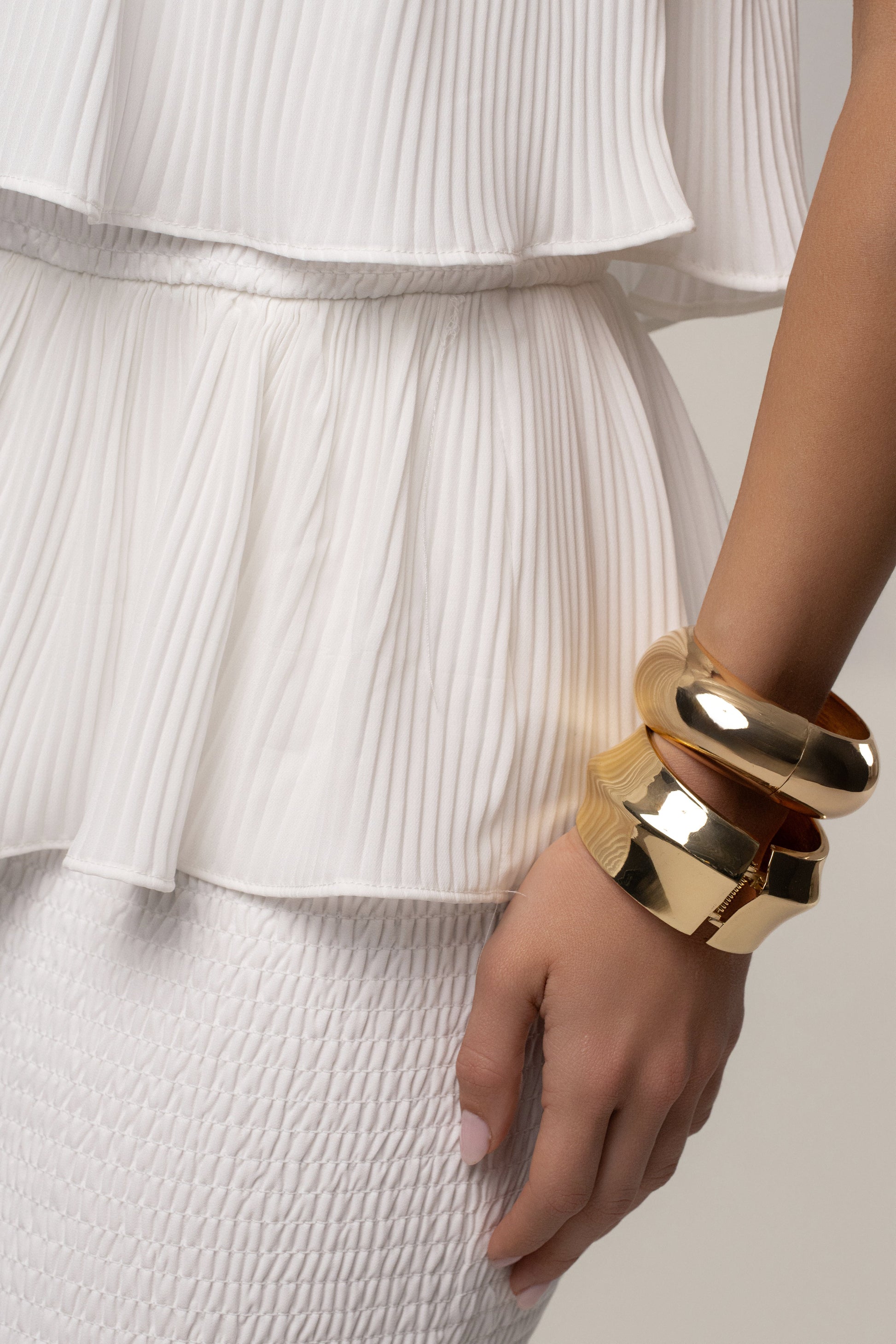 Ivory Casa Blanca Ruffle Dress JLUXLABEL