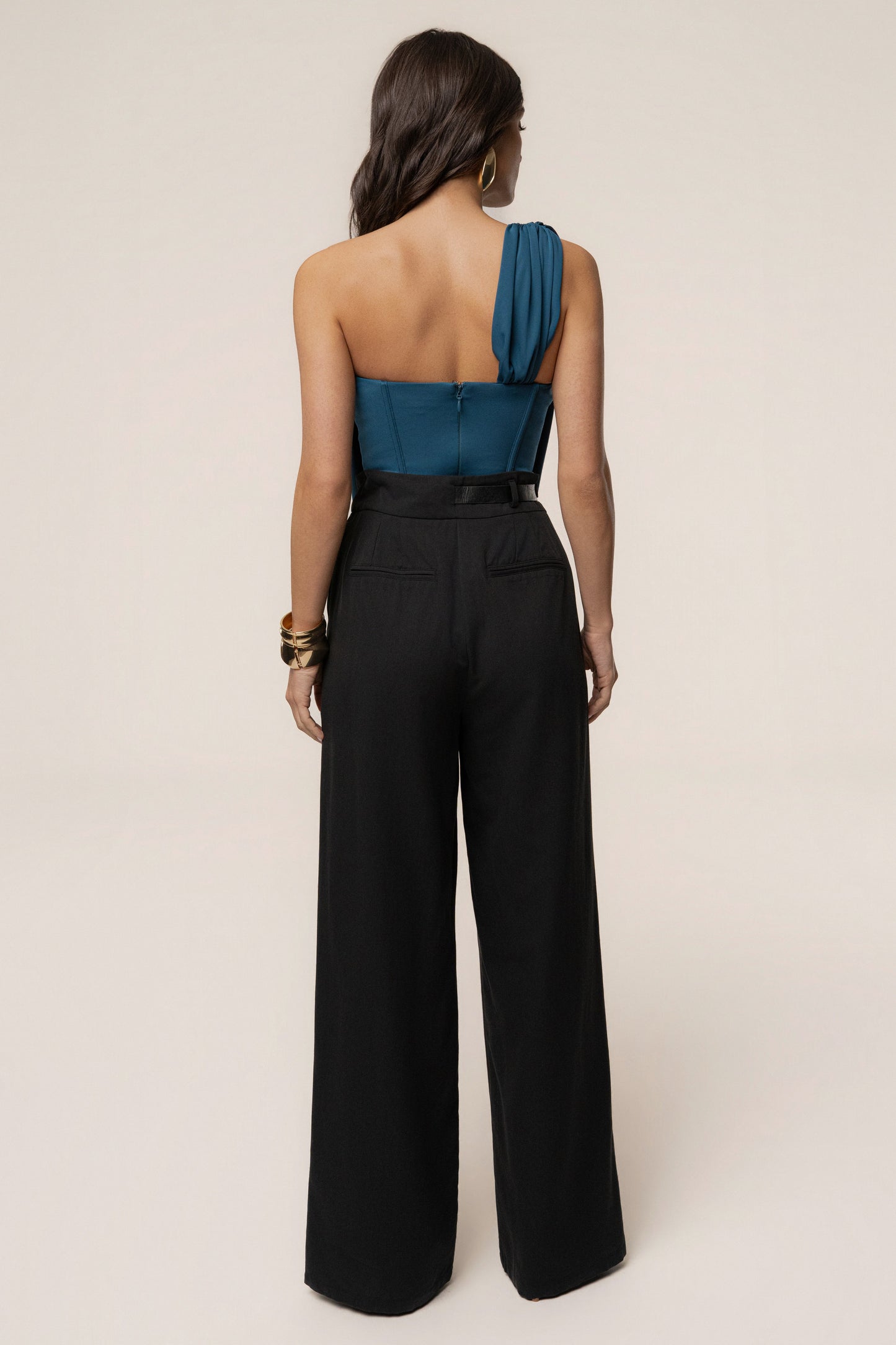 Dark Teal Night Bloom Bodysuit JLUXLABEL