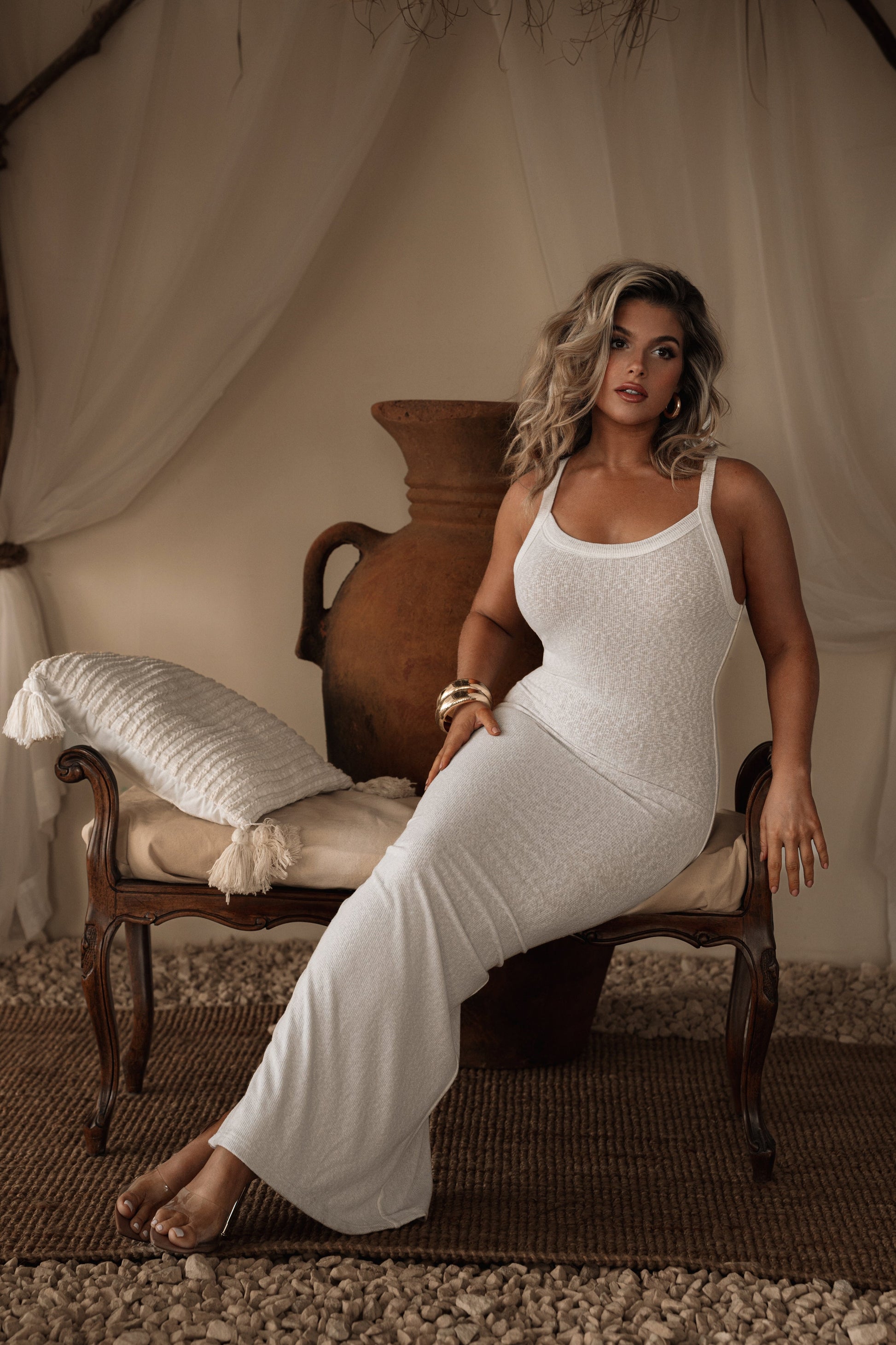 Ivory Back To You Maxi Dress JLUXLABEL