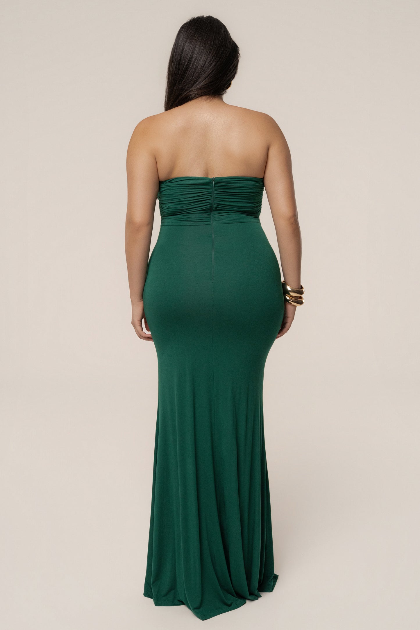 Green Athena Cutout Maxi Dress JLUXLABEL