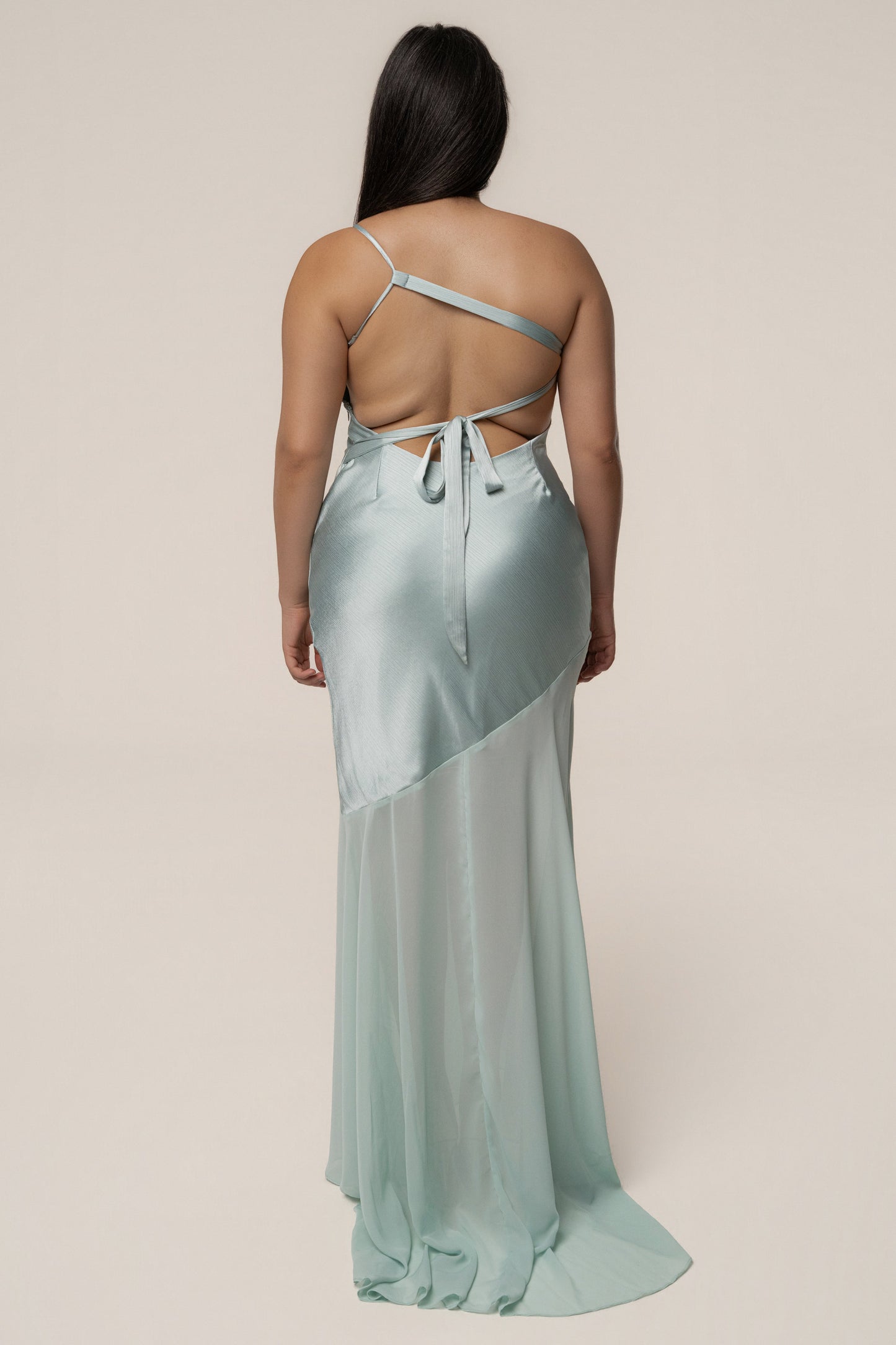 Blue Olivia  One Shoulder Maxi Dress JLUXLABEL