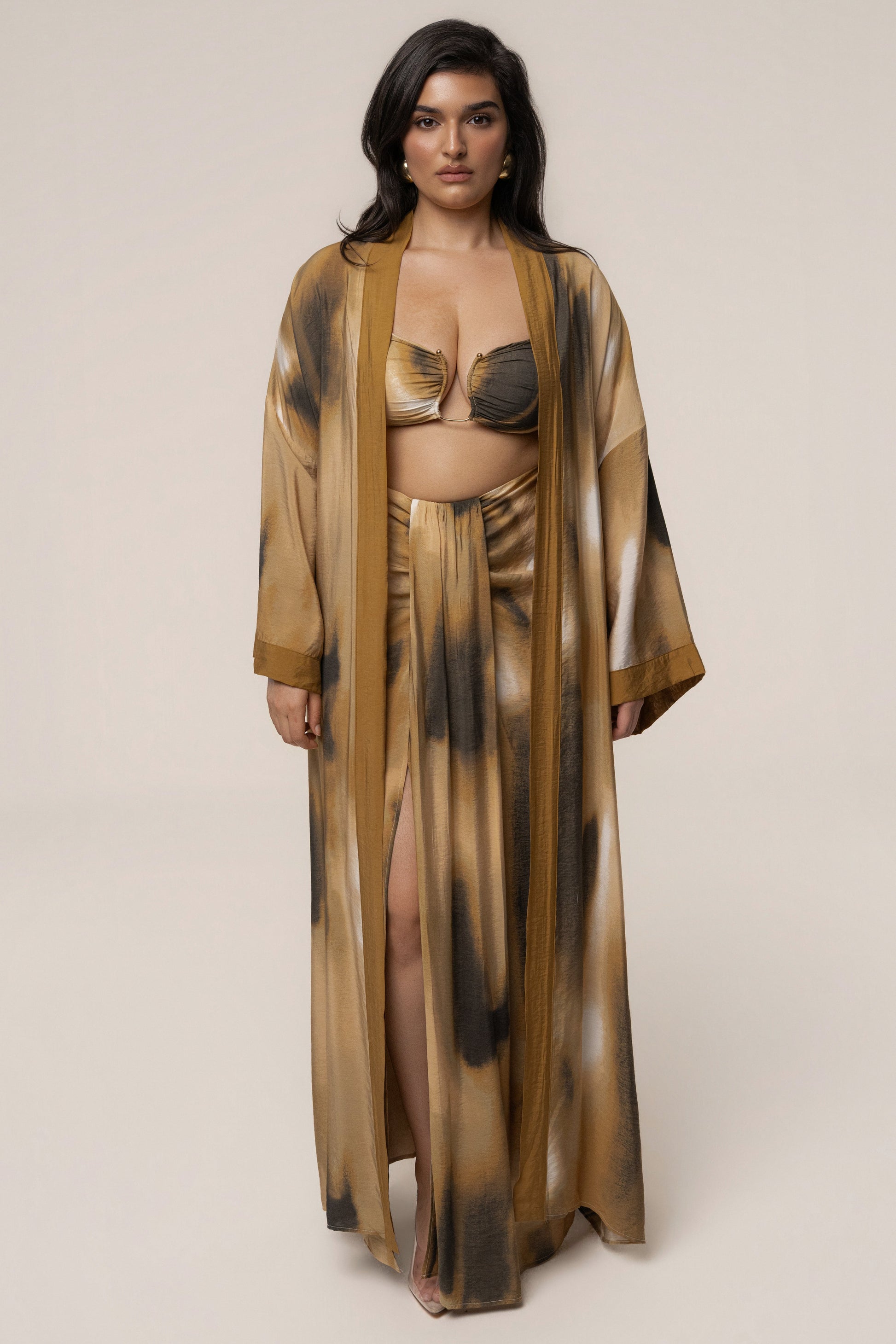 Brown Desert Oasis Duster JLUXLABEL