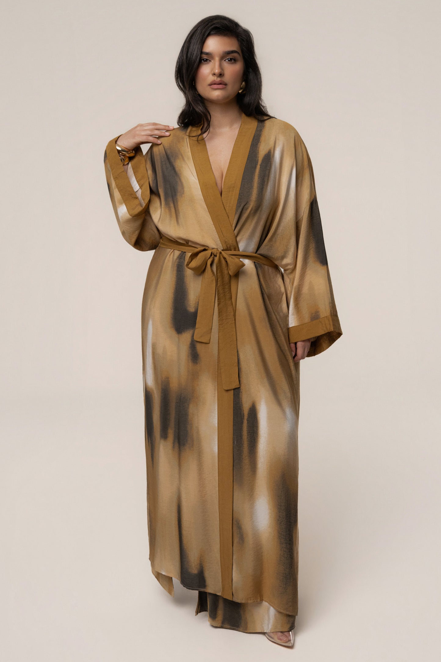 Brown Desert Oasis Duster JLUXLABEL