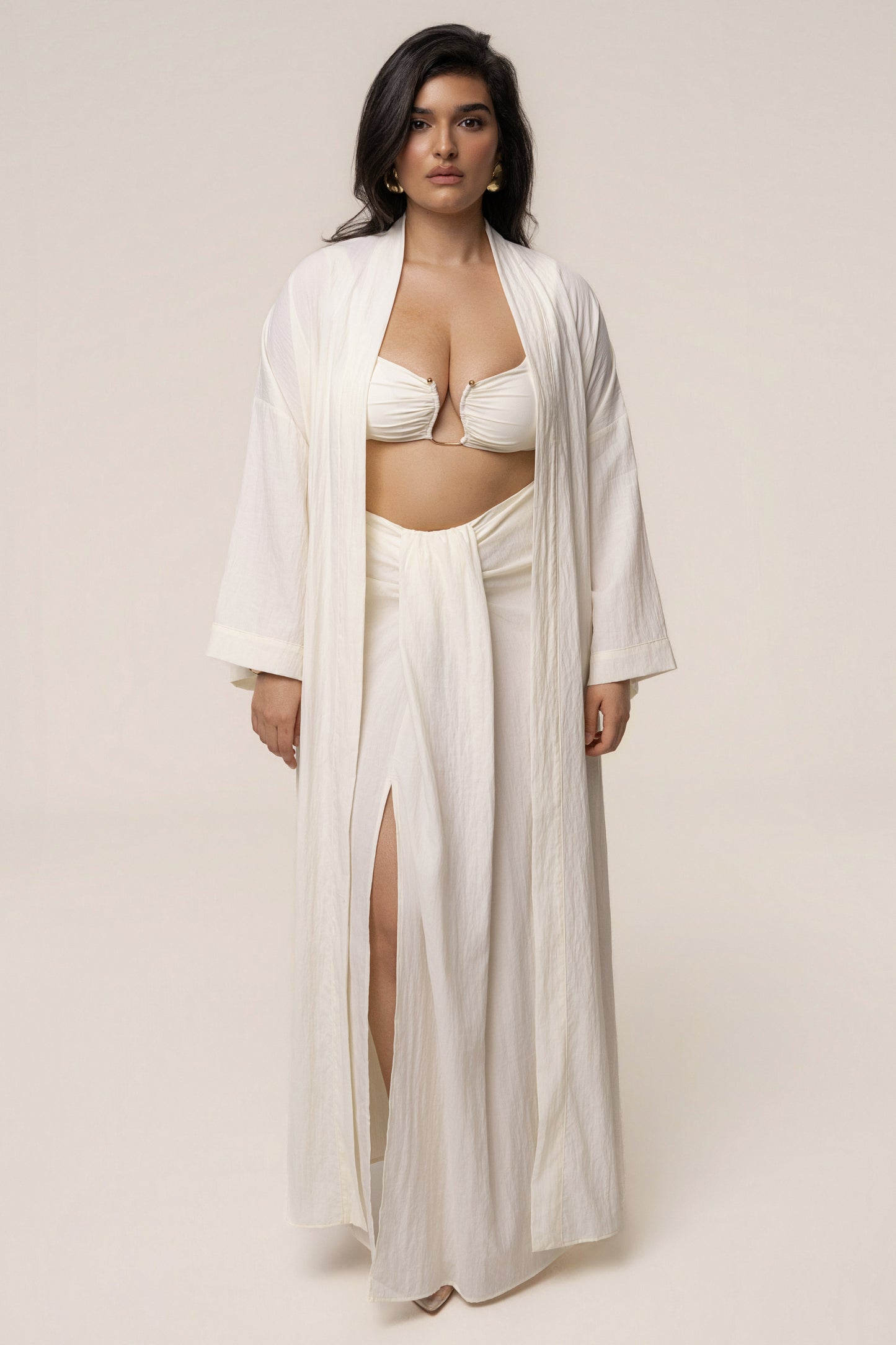 Ivory Desert Oasis Duster JLUXLABEL