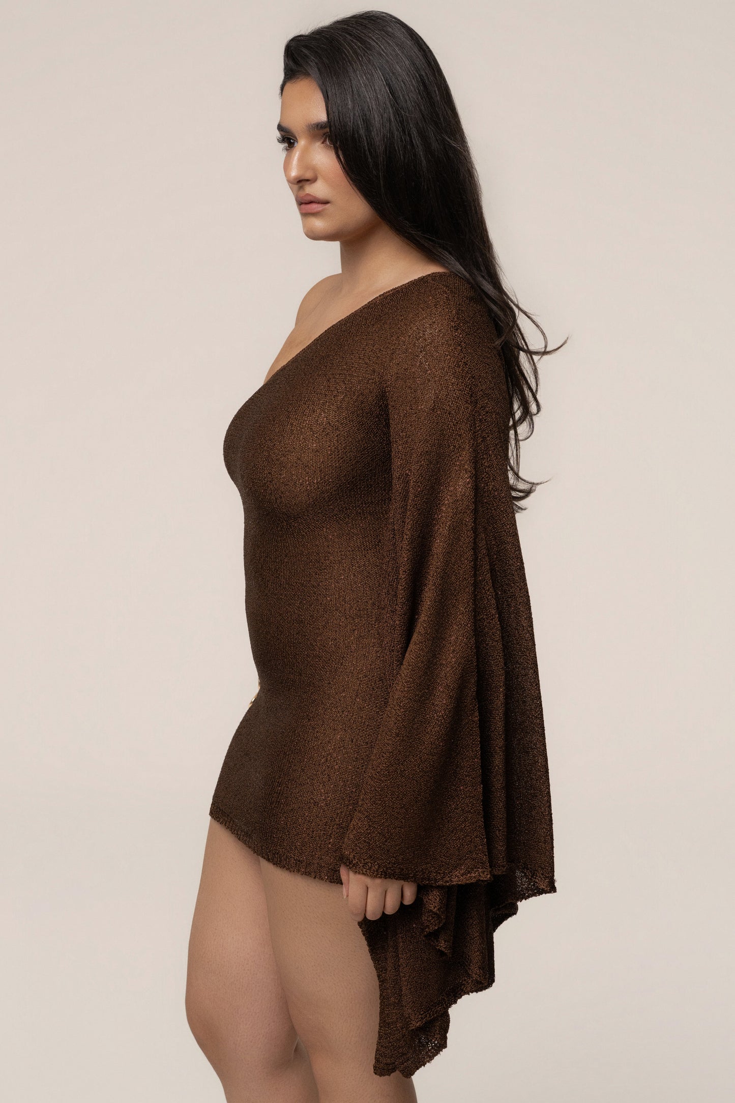 Bronze Lumiere Sequin Mini Dress JLUXLABEL