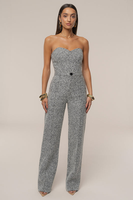 Lt. Grey Stay Sharp Tweed Trouser JLUXLABEL