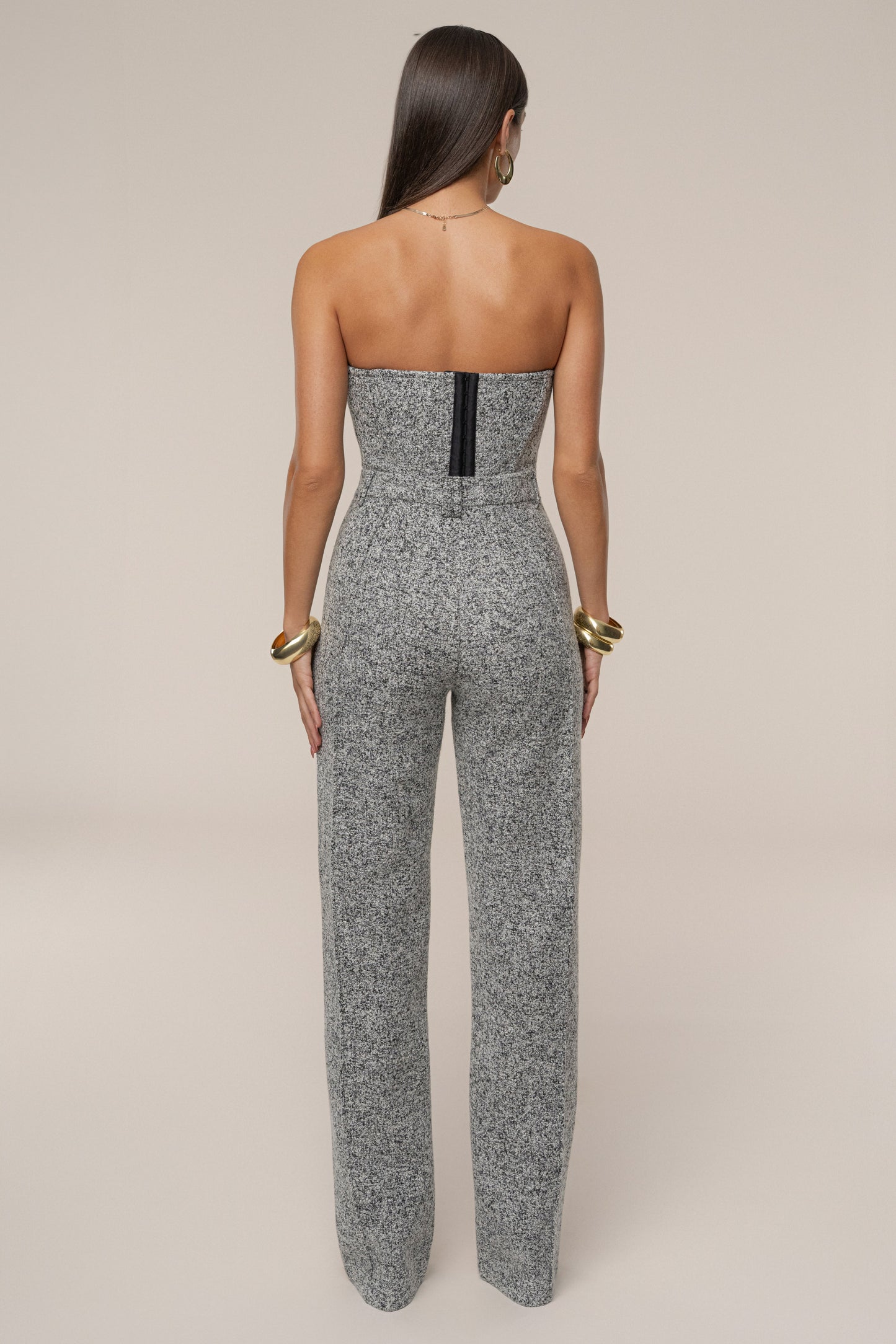 Lt. Grey Stay Sharp Tweed Trouser JLUXLABEL