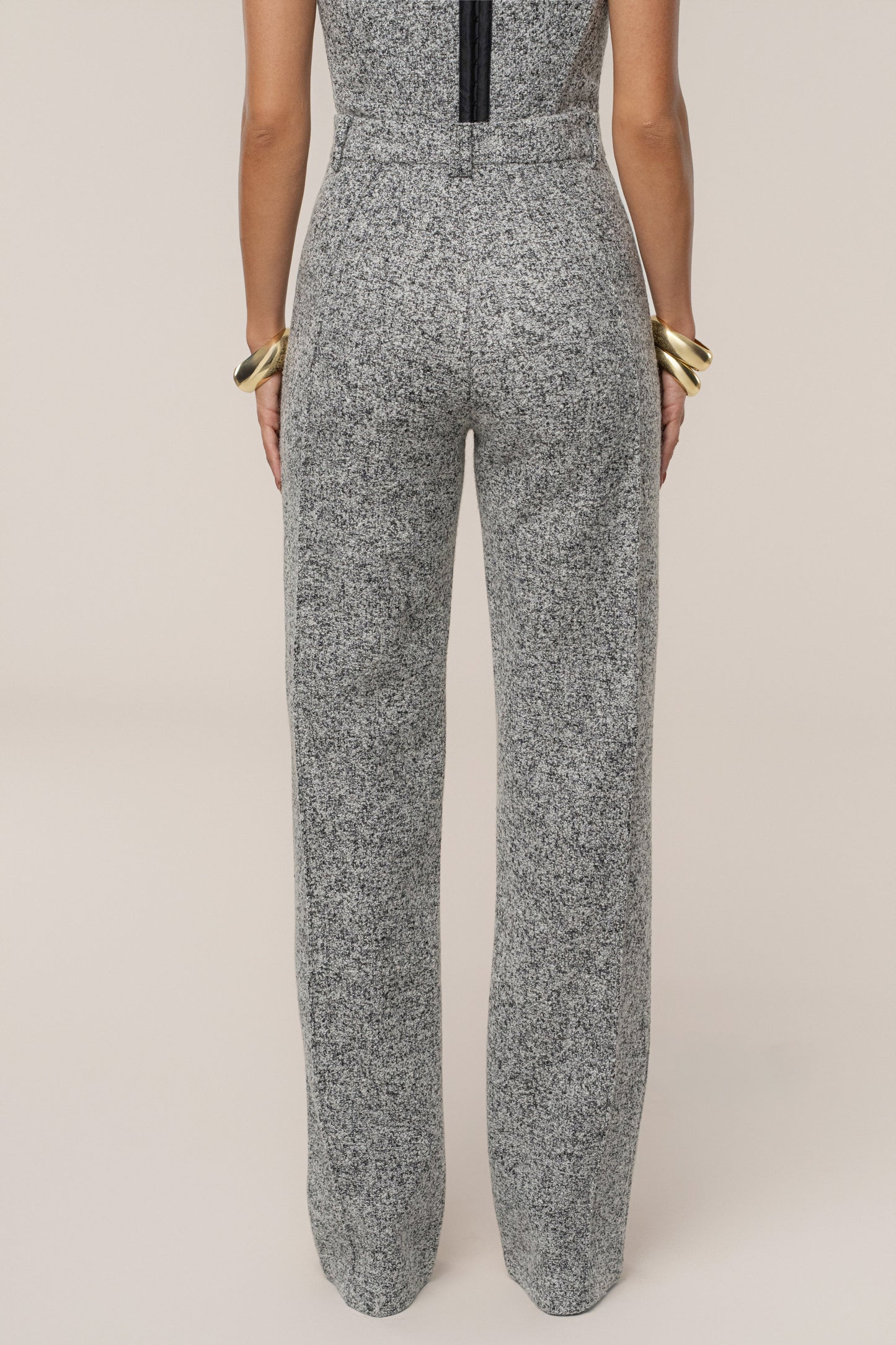 Lt. Grey Stay Sharp Tweed Trouser JLUXLABEL