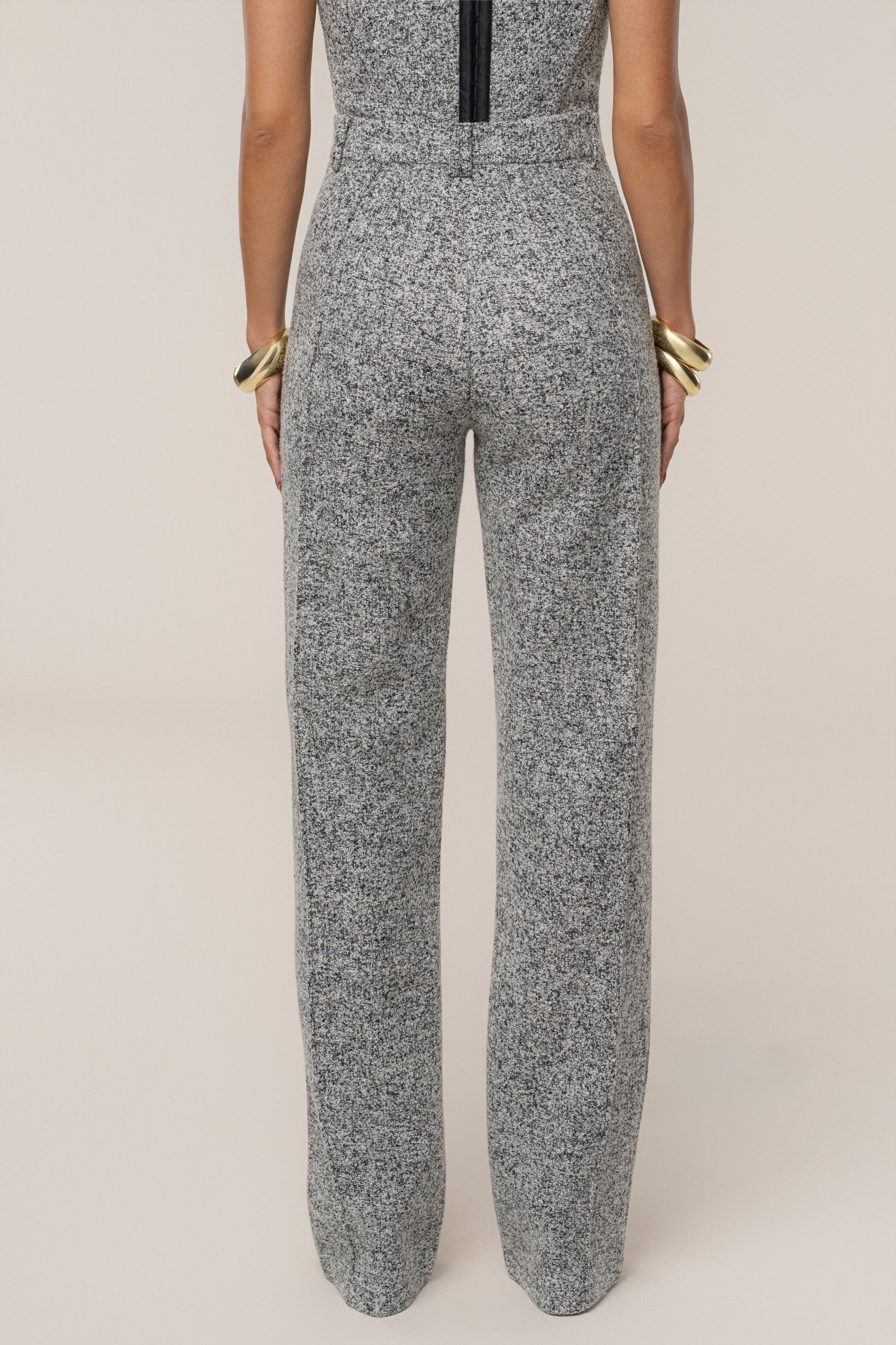 Lt. Grey Stay Sharp Tweed Trouser JLUXLABEL