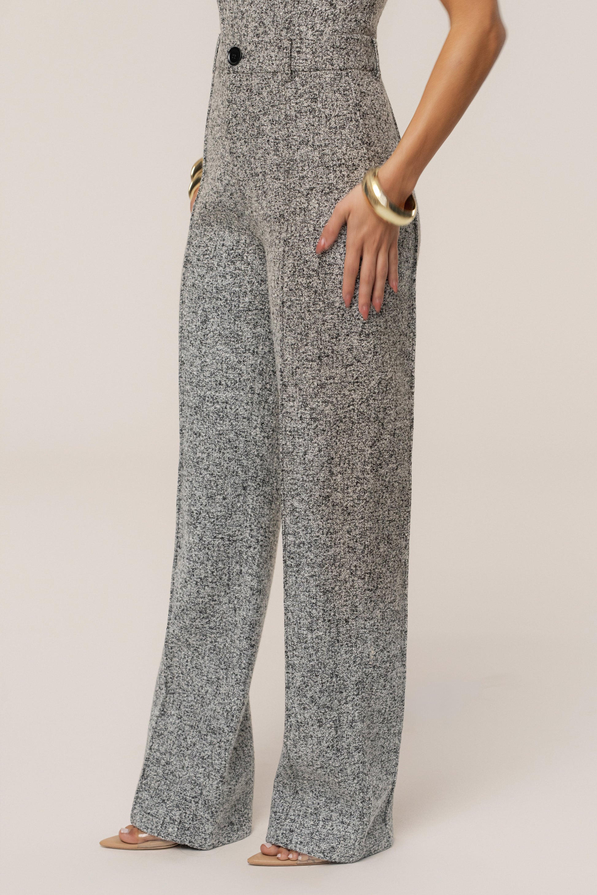 Lt. Grey Stay Sharp Tweed Trouser JLUXLABEL