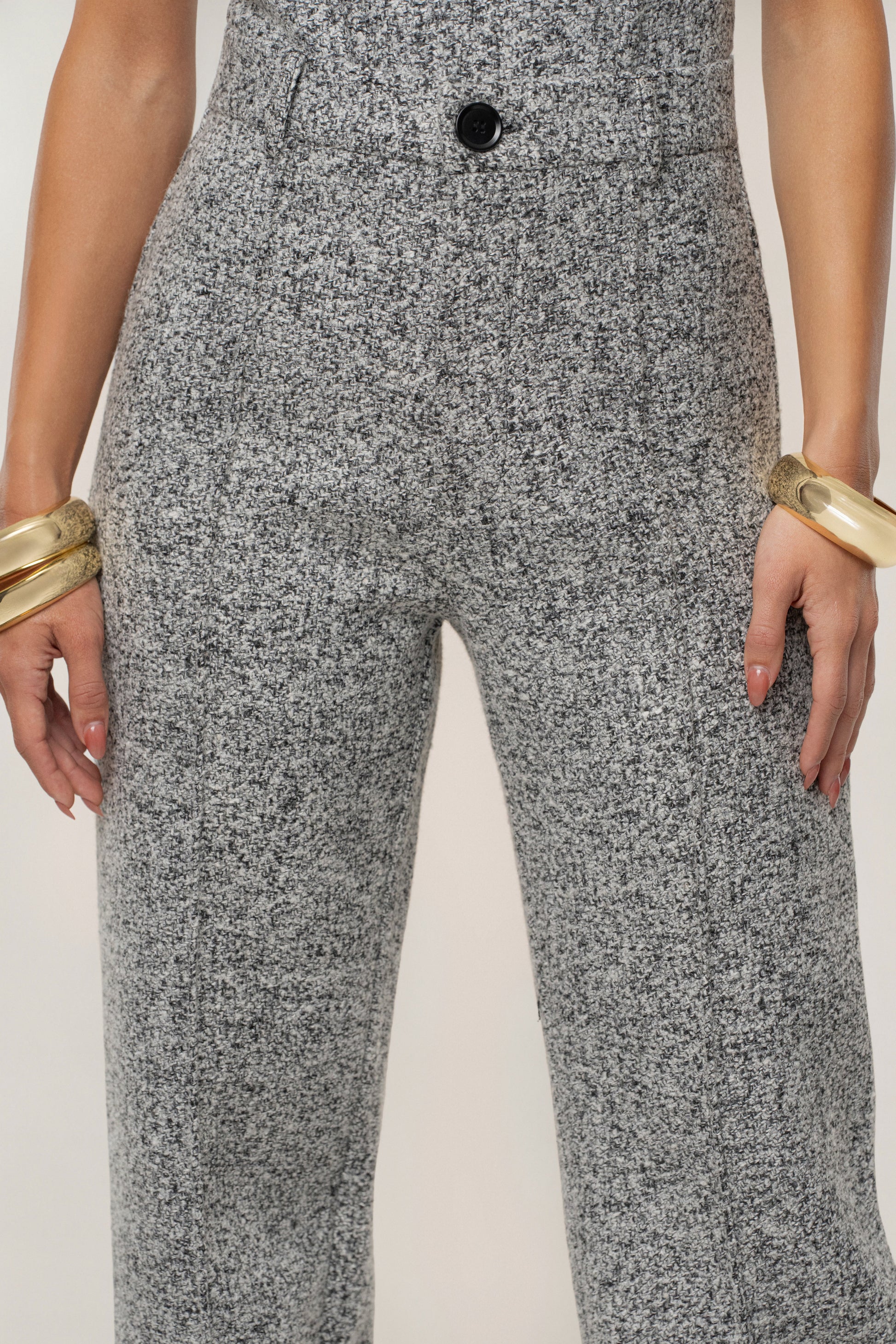 Lt. Grey Stay Sharp Tweed Trouser JLUXLABEL