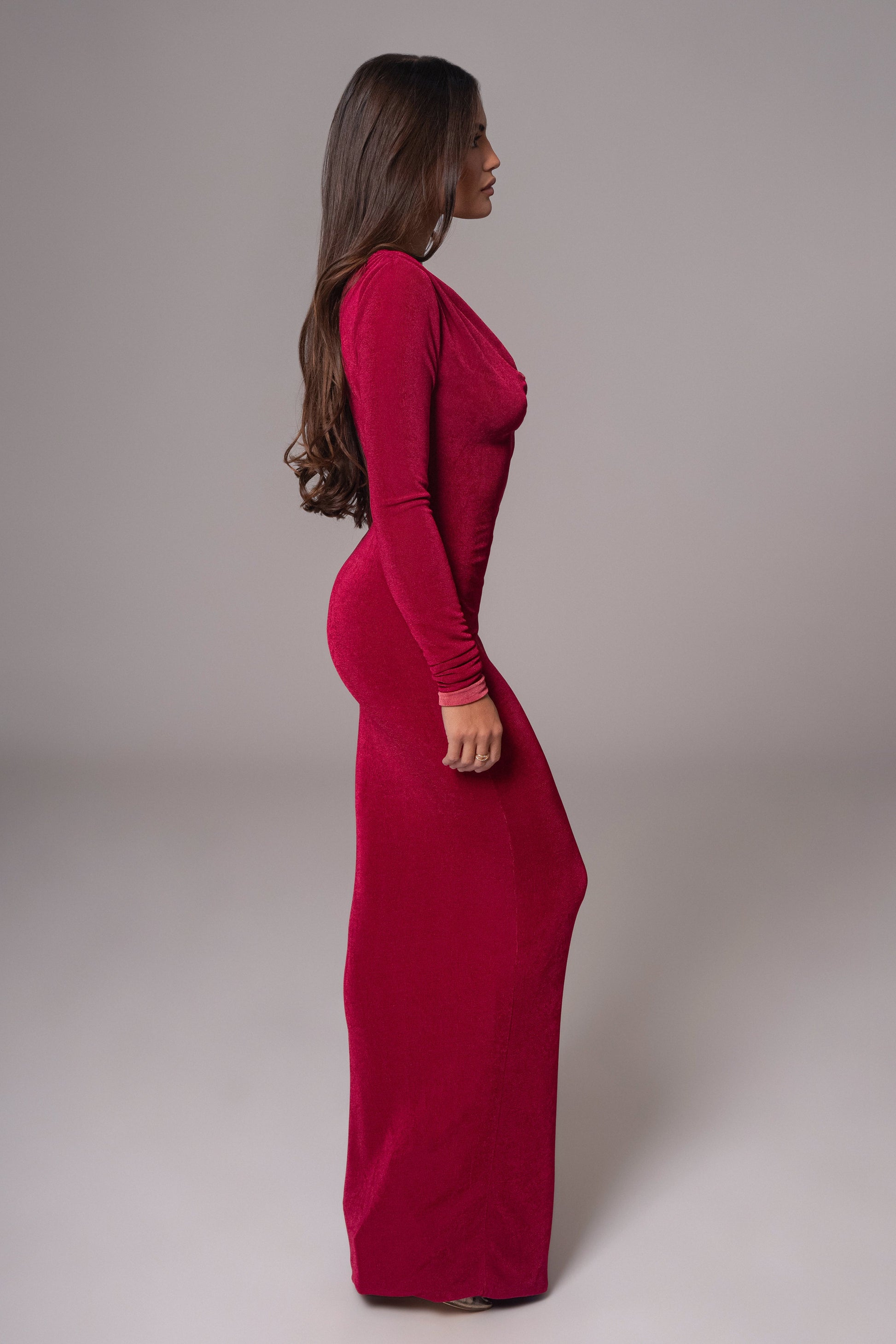Berry/Mauve Ashton Reversible Maxi Dress JLUXLABEL