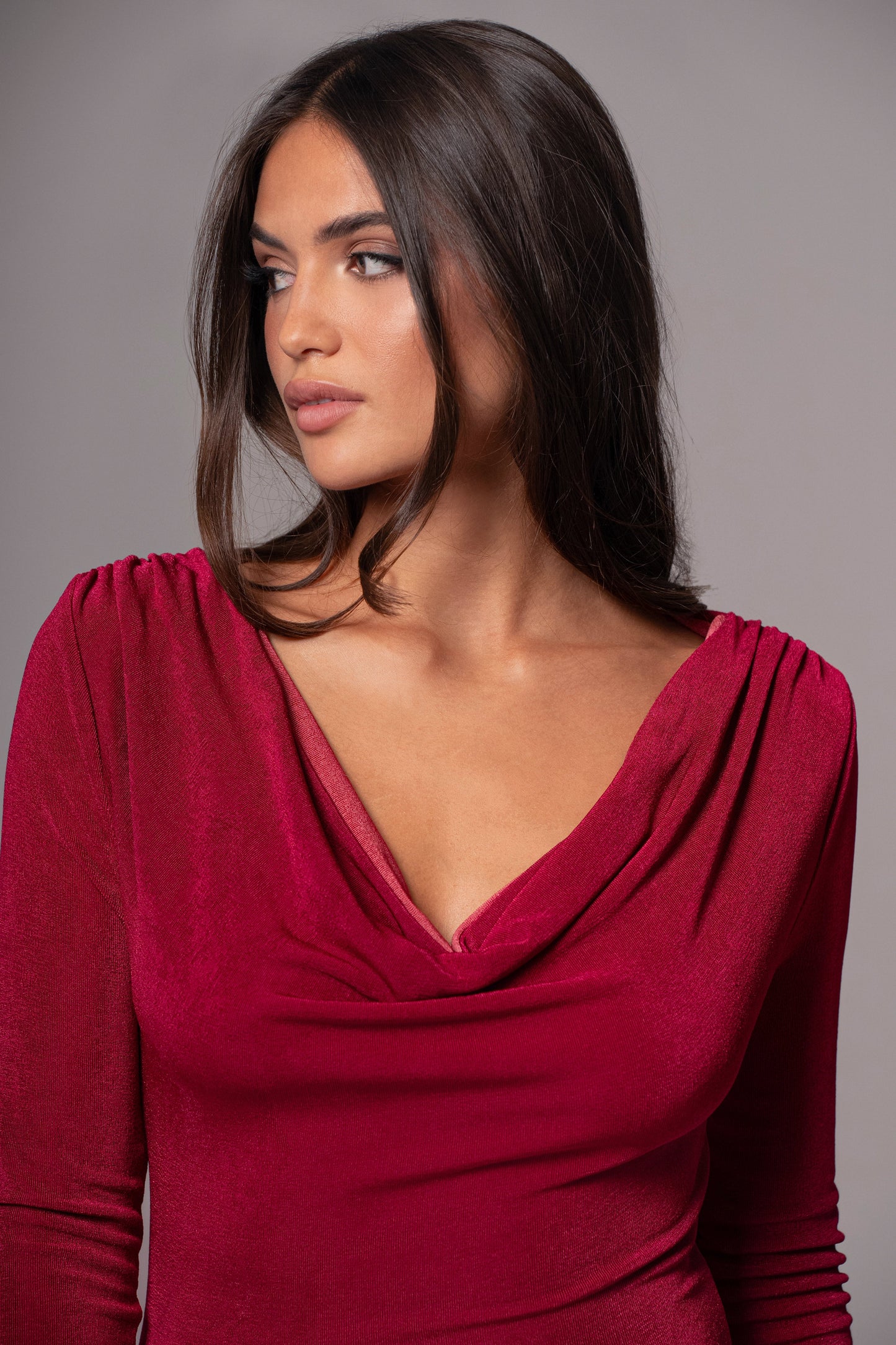 Berry/Mauve Ashton Reversible Maxi Dress JLUXLABEL