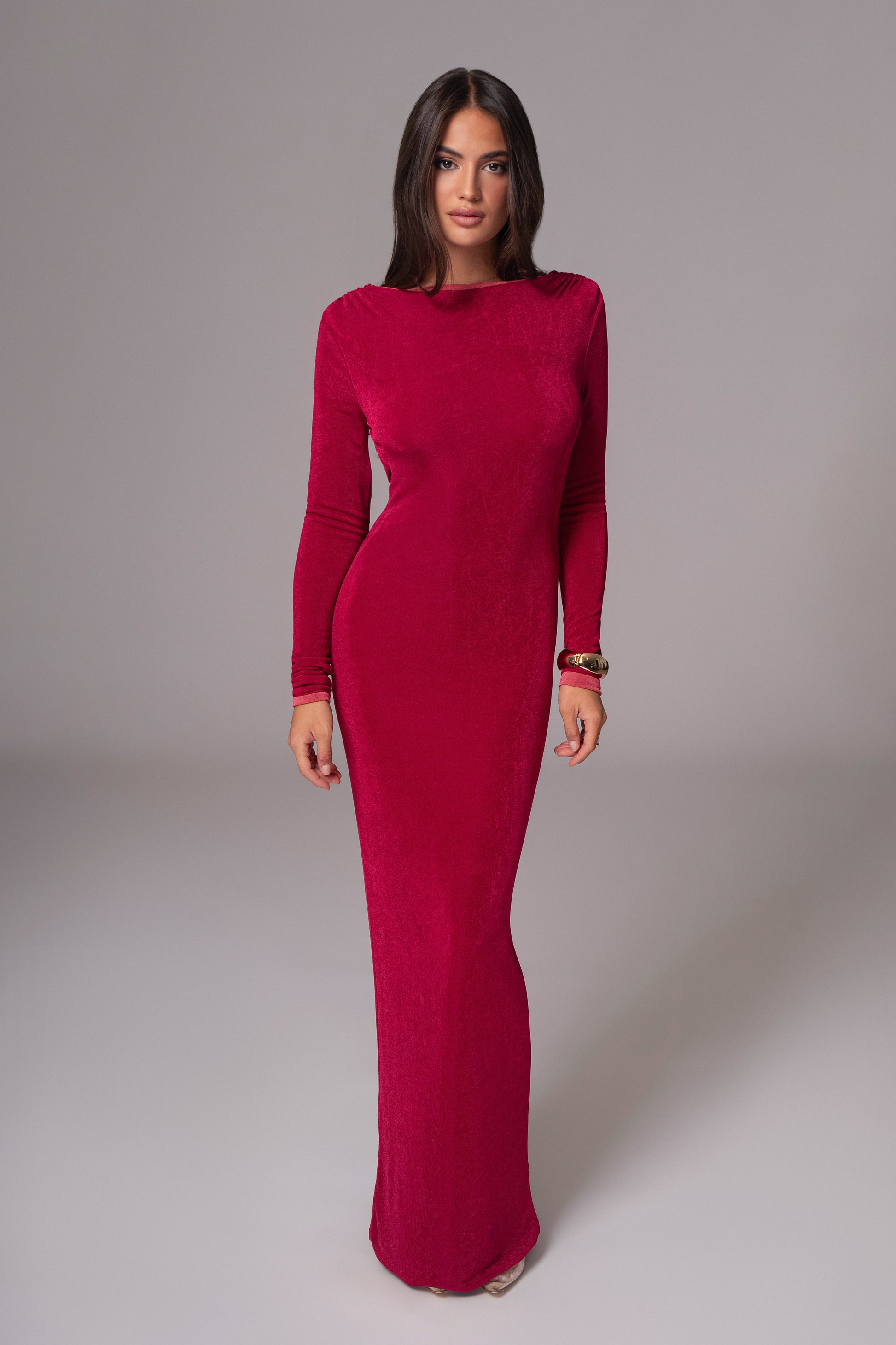 Berry/Mauve Ashton Reversible Maxi Dress JLUXLABEL