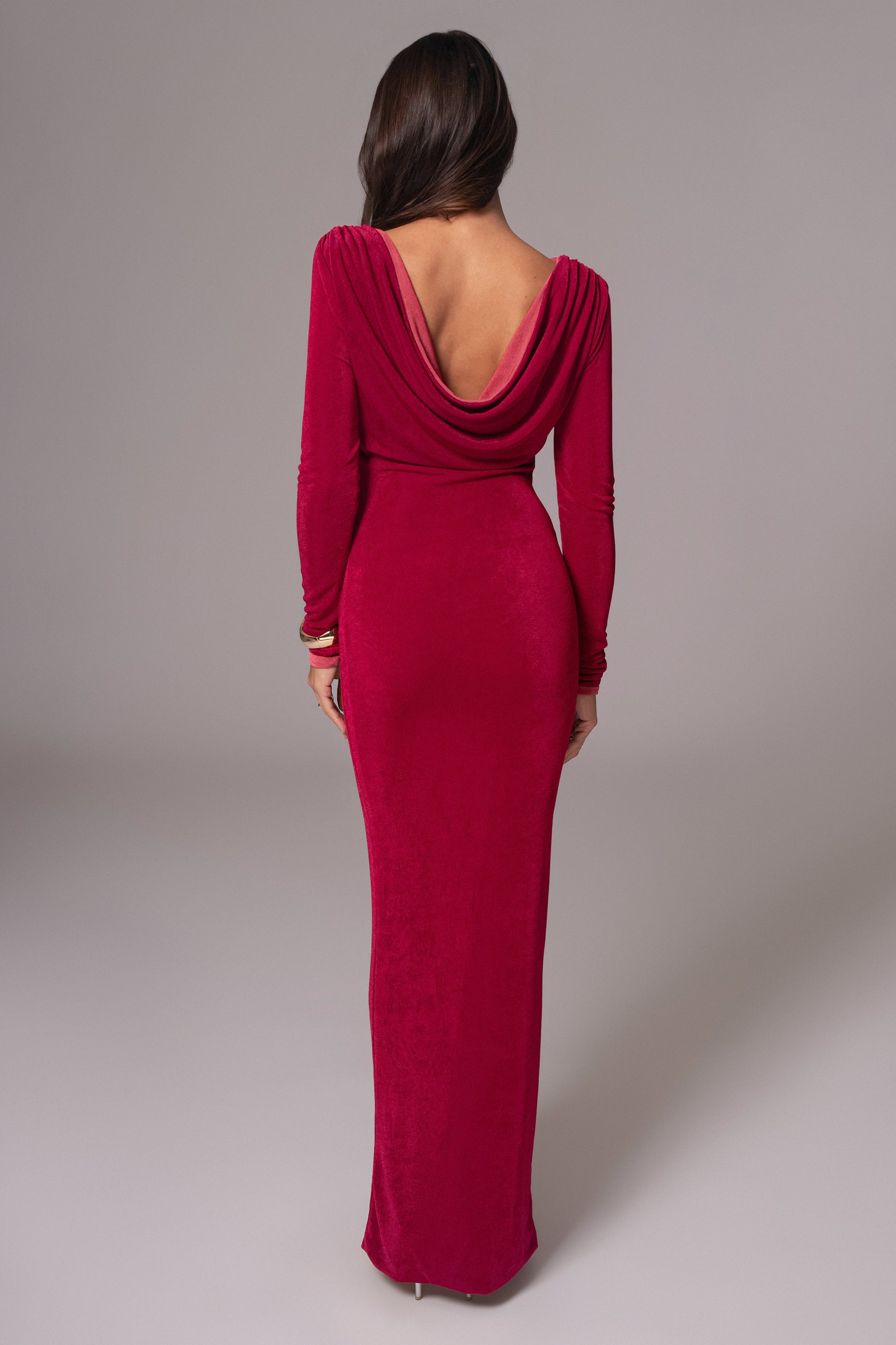 Berry/Mauve Ashton Reversible Maxi Dress JLUXLABEL